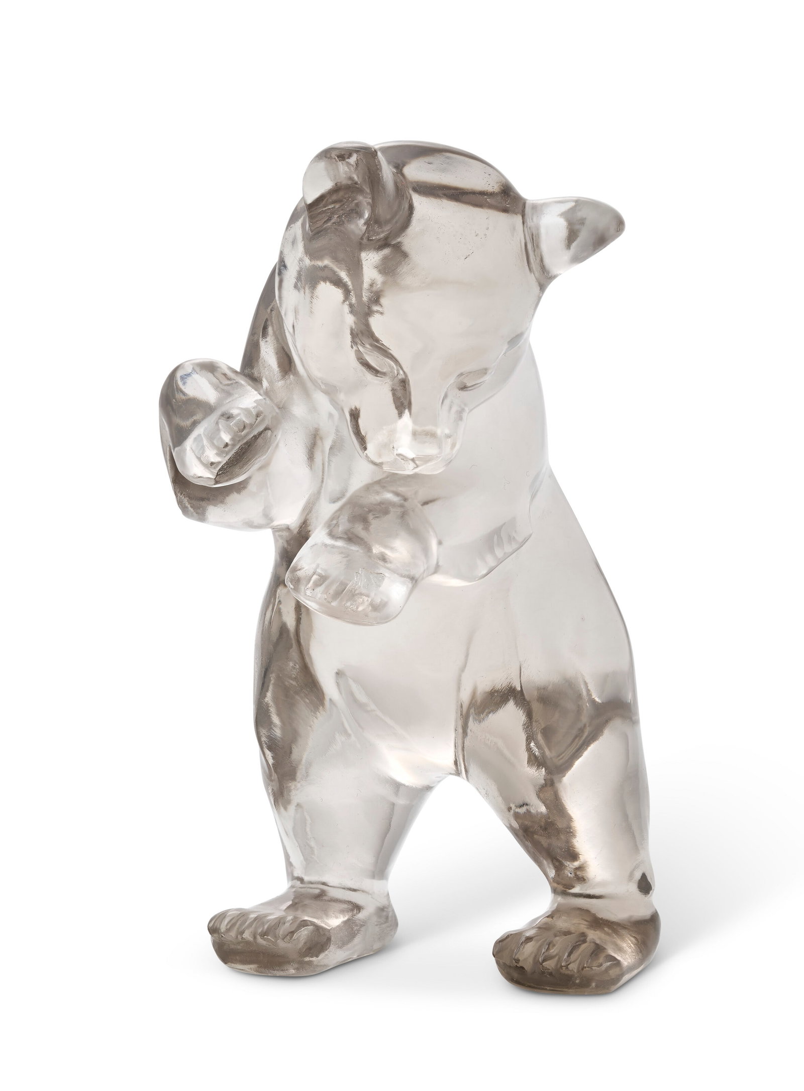A LARGE RUSSIAN ROCK CRYSTAL MODEL OF A BEAR PROBABLY BY THE IMPERIAL LAPIDARY WORKSHOPS, (1 of 4)