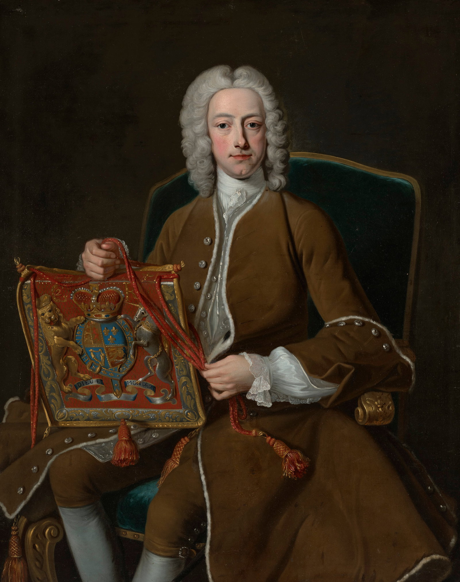 STUDIO OF JEAN-BAPTISTE VAN LOO (AIX-EN-PROVENCE 1684-1745) Portrait of John, Lord Hervey (1 of 3)