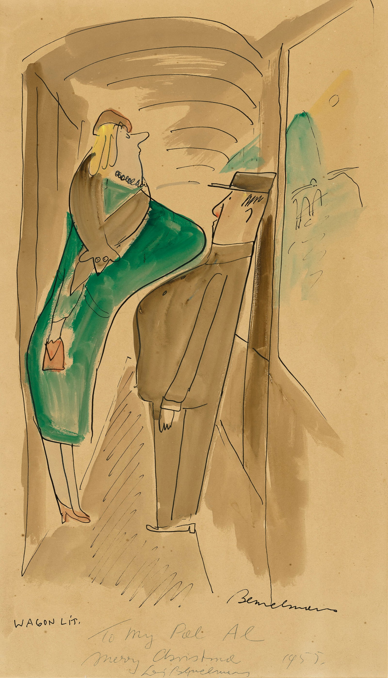 LUDWIG BEMELMANS (1898-1962) Wagon lit (1 of 4)