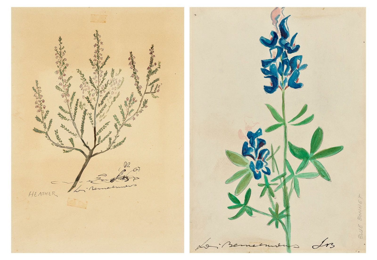 LUDWIG BEMELMANS (1898-1962) Heather and Blue Bonnet: a pair (1 of 4)