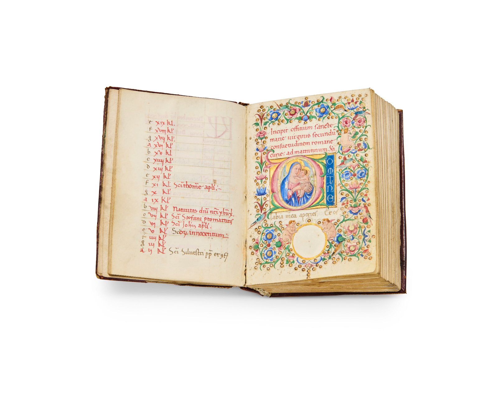 Francesco di Antonio del Chierico (1433-1484) Book of Hours, use of Rome, in Latin, illuminated (1 of 4)