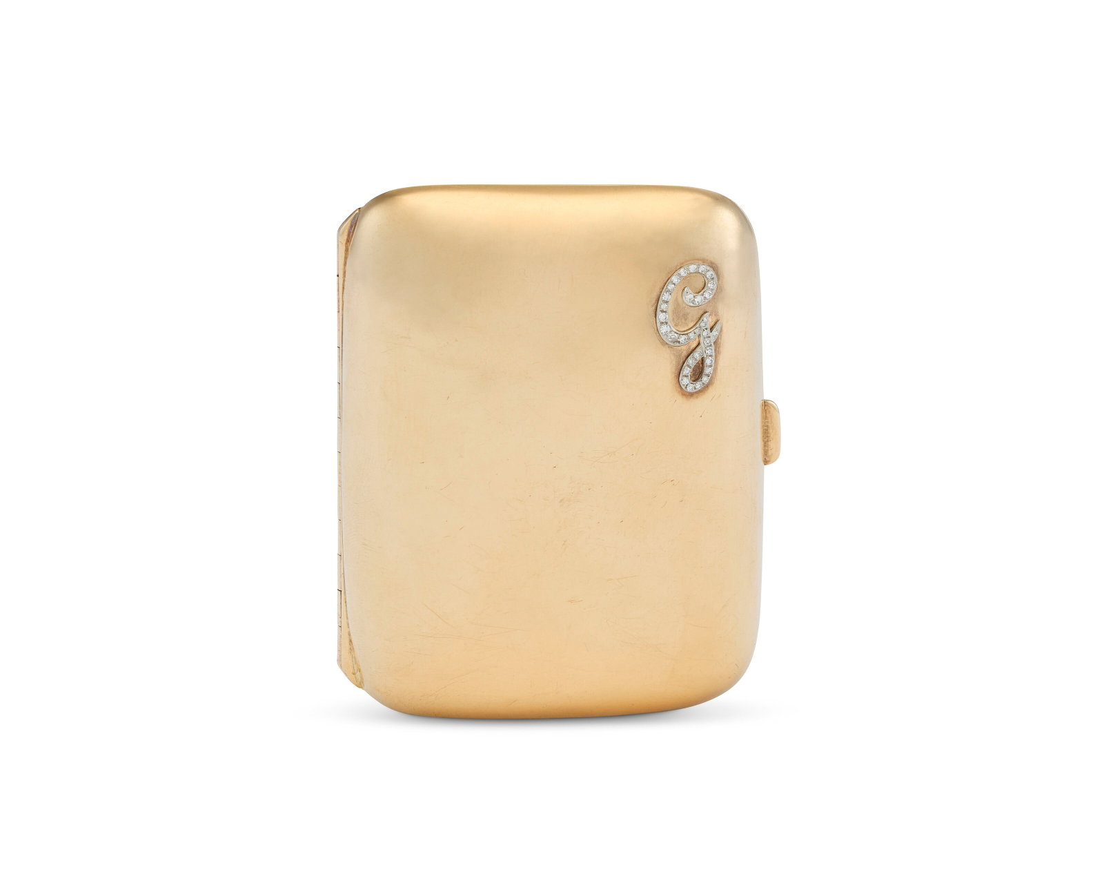 A GOLD CIGARETTE CASE 20TH CENTURY (1 of 1)