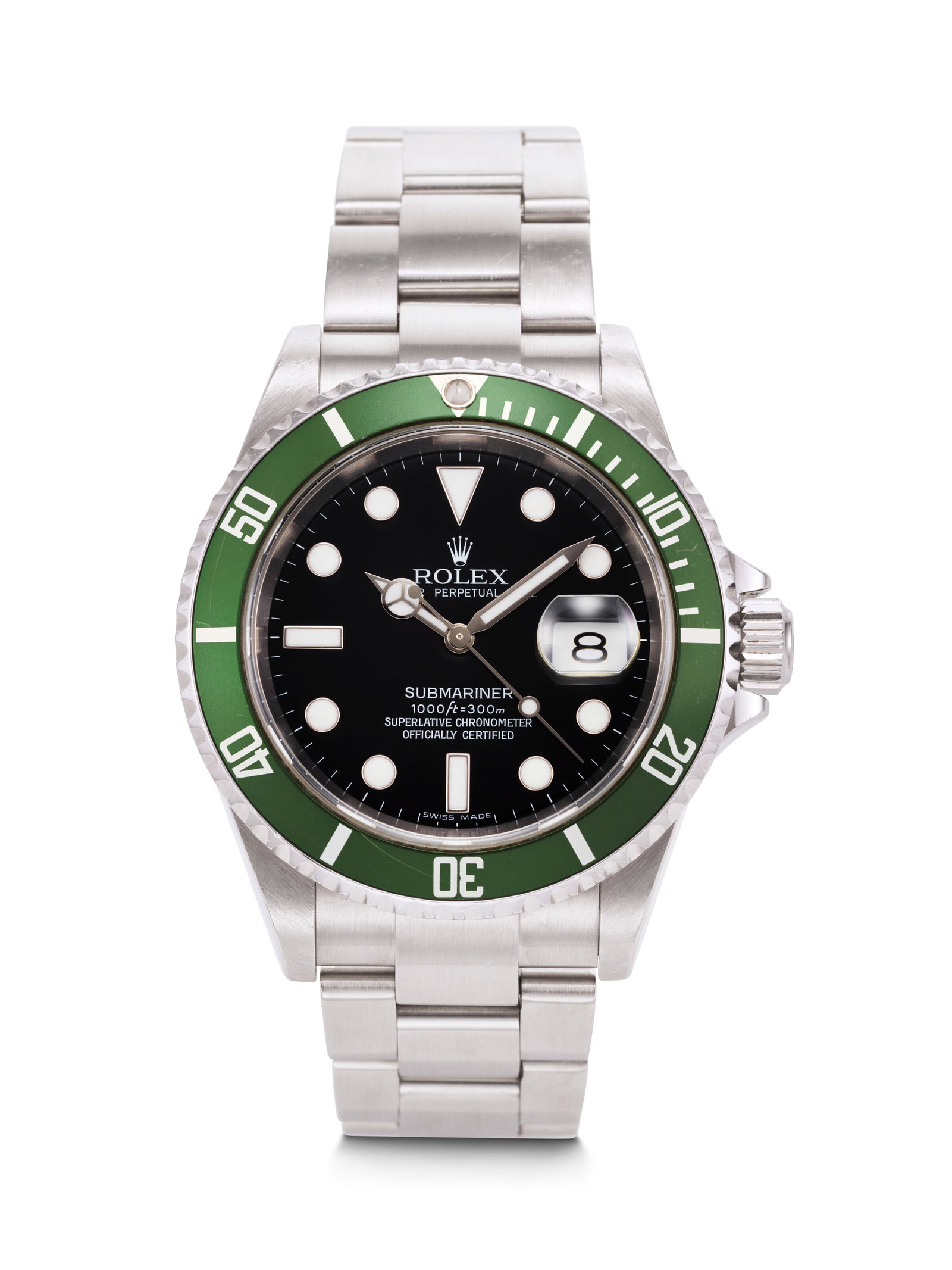 ROLEX. AN ATTRACTIVE STAINLESS STEEL AUTOMATIC WRISTWATCH WITH SWEEP CENTER SECONDS, DATE, AND (1 of 3)