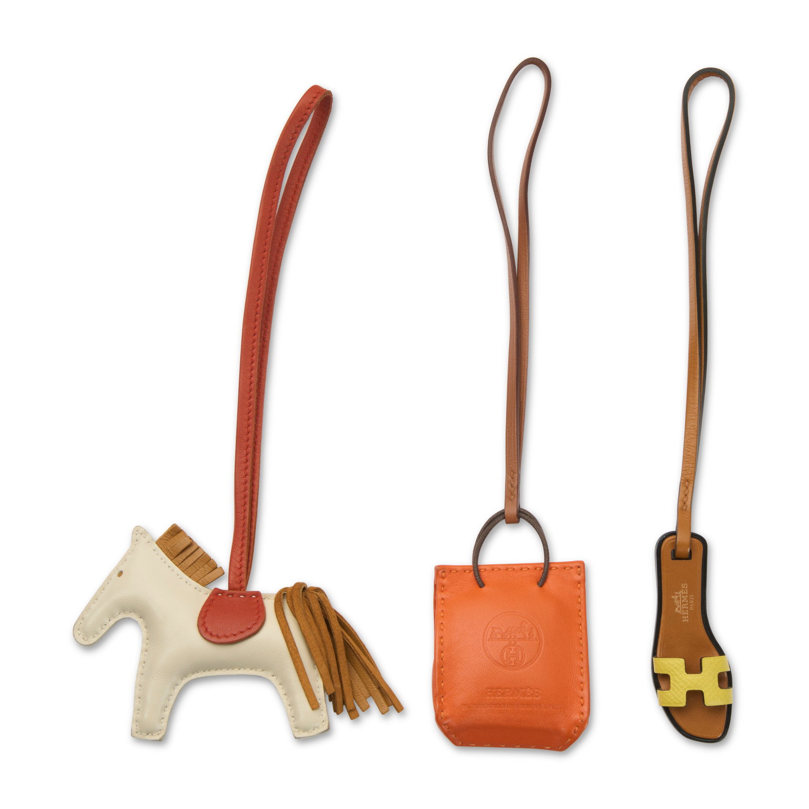 A SET OF ELEVEN: ONE RODEO ROBEO CHARM, THREE RODEO PM CHARMS, FOUR ORAN SANDAL CHARMS, TWO SHOPPING (1 of 3)