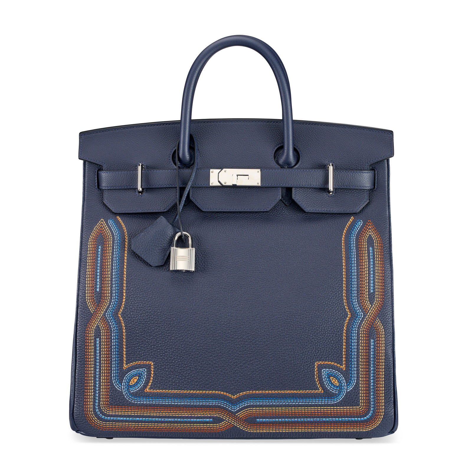 A LIMITED EDITION INDIGO TOGO LEATHER WESTERN HAC BIRKIN 40 WITH PALLADIUM HARDWARE HERMÈS, (1 of 4)
