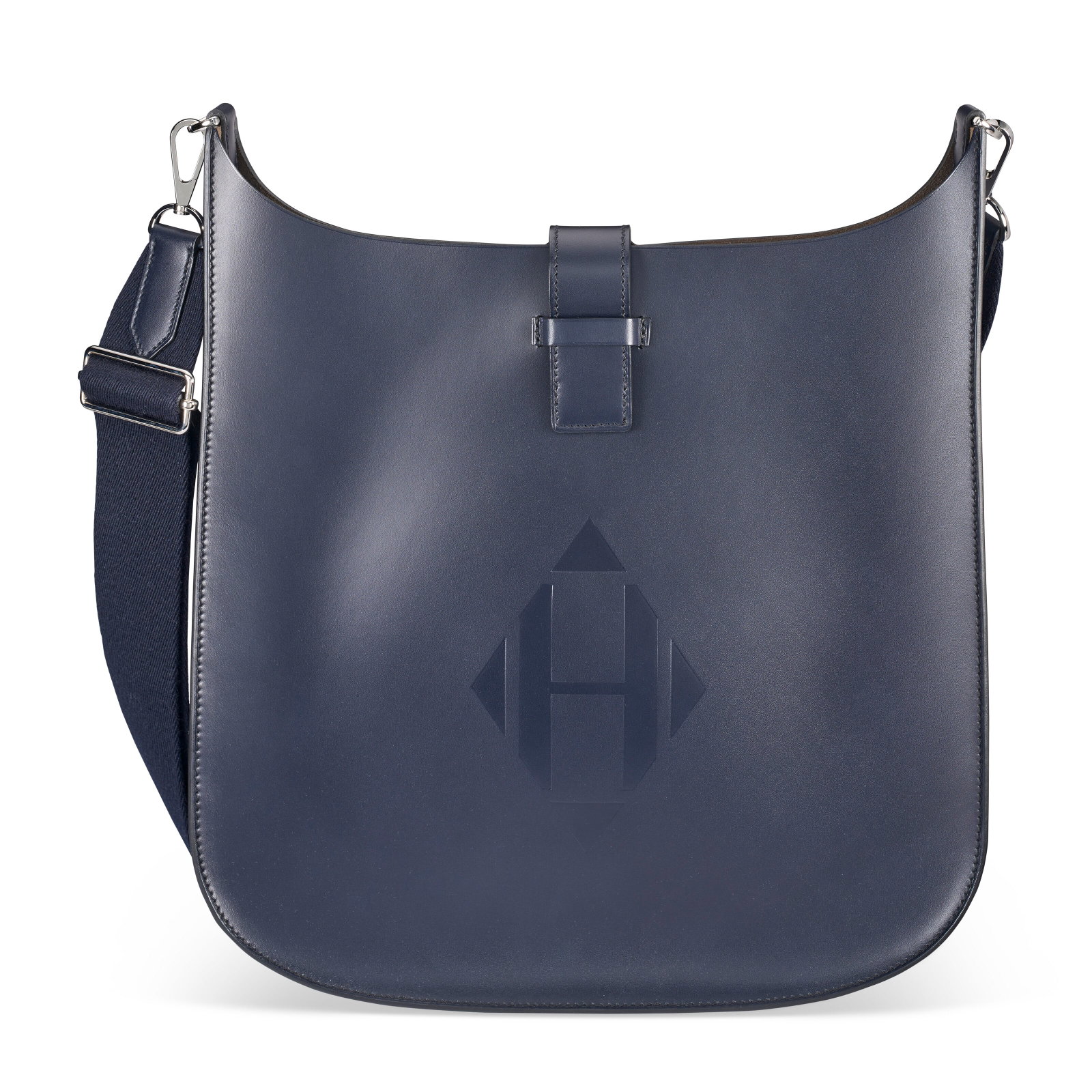 A BLEU NUIT VACHE HUNTER SELLIER ÉVELYNE 33 WITH PALLADIUM HARDWARE HERMÈS, 2017 (1 of 4)
