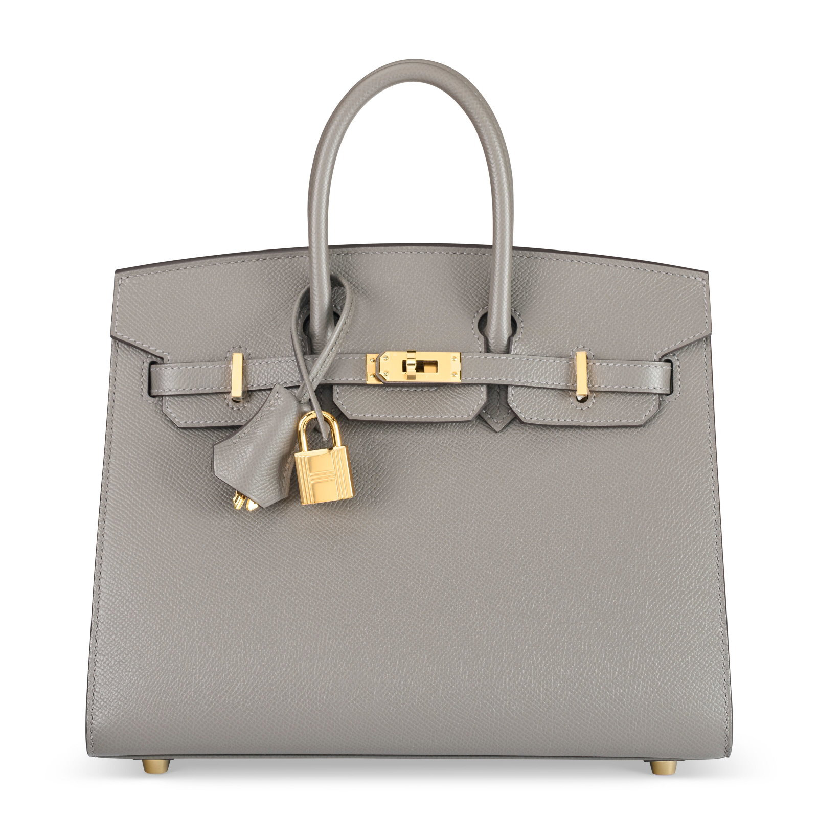 A GRIS MEYER EPSOM LEATHER SELLIER BIRKIN 25 WITH GOLD HARDWARE HERMÈS, 2022 (1 of 4)