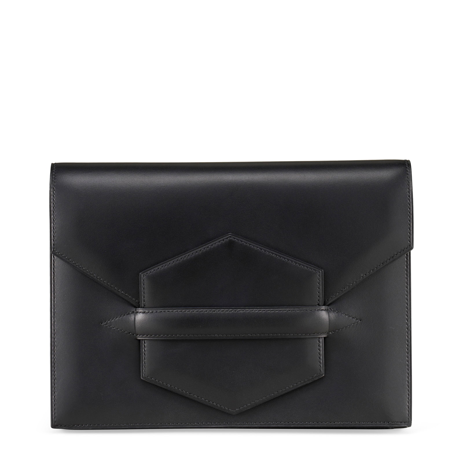 A BLACK BOX LEATHER FACO CLUTCH HERMÈS, 2009 (1 of 4)