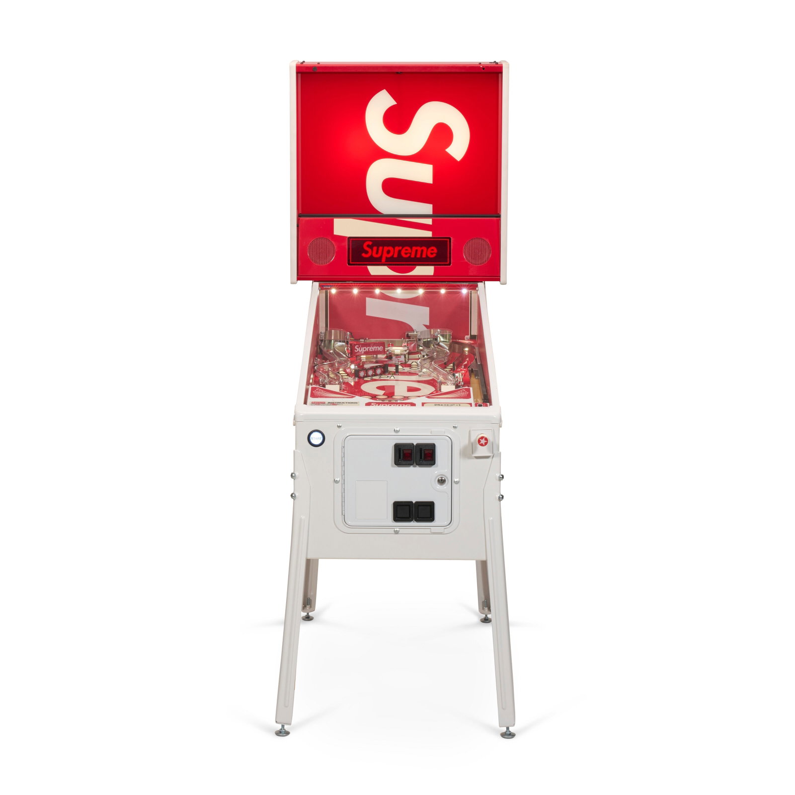 A LIMITED EDITION STERN PINBALL MACHINE BY SUPREME SUPREME, 2018 (1 of 4)