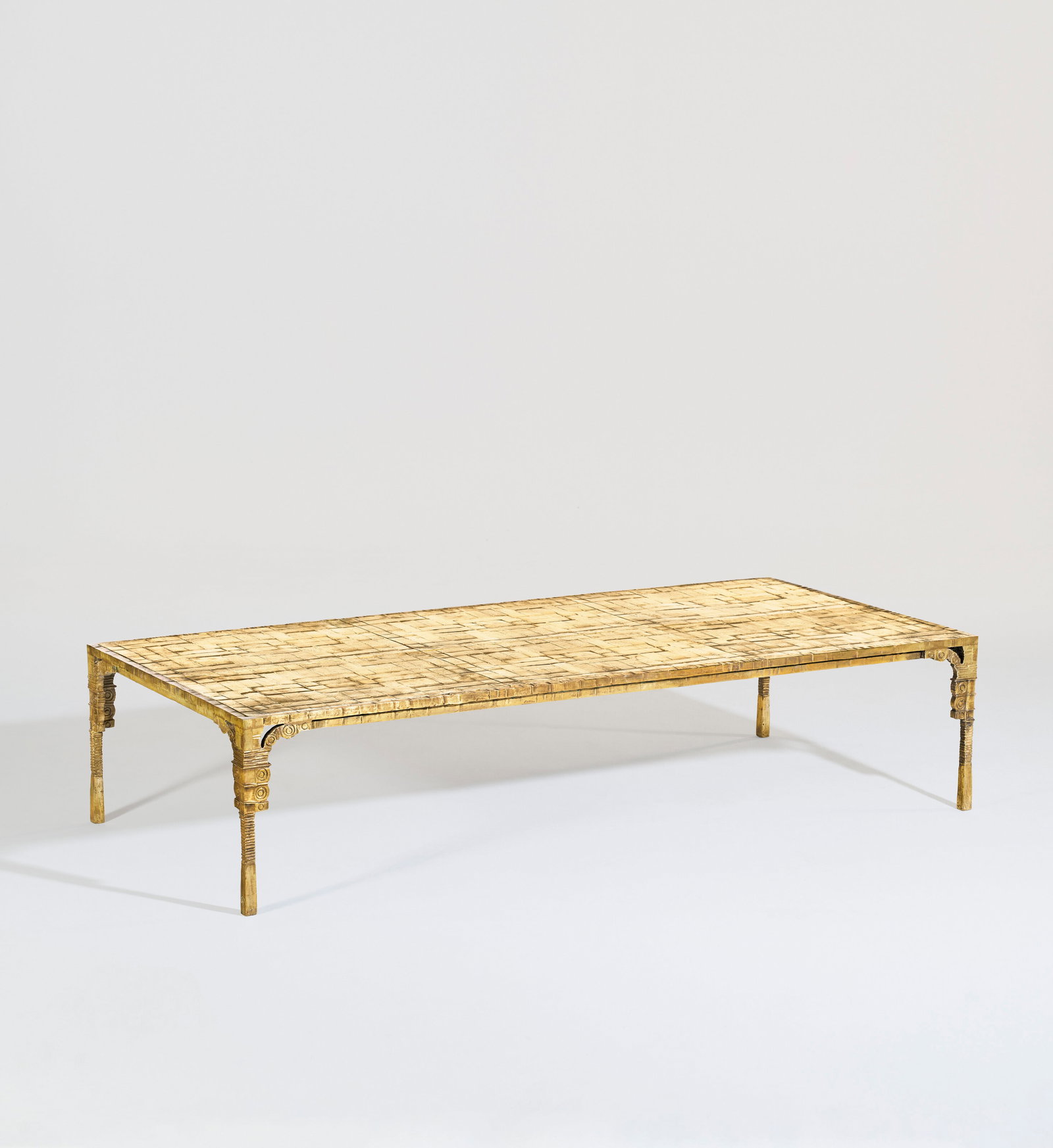 INGRID DONAT (B. 1957) 'Table Basse Or Tout Bronze (Grand Modèle)', 2006 (1 of 4)
