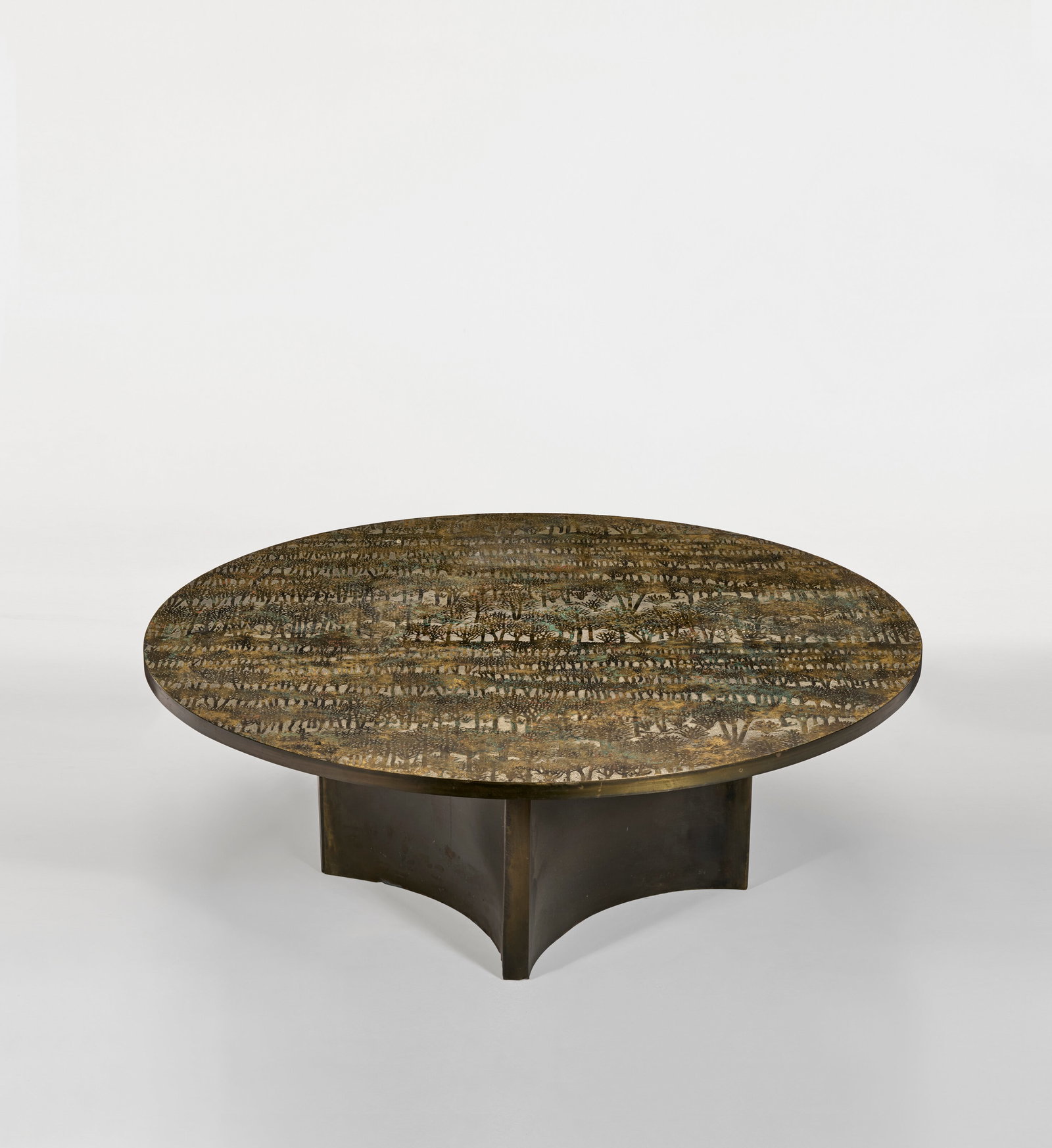 PHILIP LAVERNE (1907-1987) AND KELVIN LAVERNE (1937-2025) 'Eternal Forest' Low Table, circa 1965 (1 of 4)