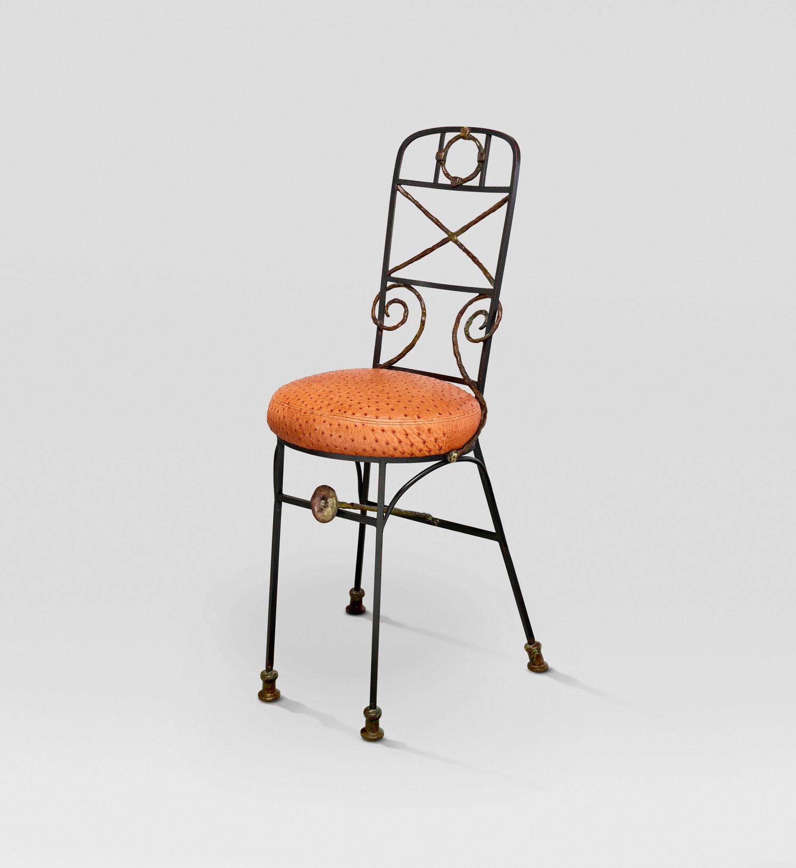DIEGO GIACOMETTI (1902-1985) 'Maeght' Chair, designed for the Fondation Maeght, Saint-Paul-de-Vence, (1 of 4)
