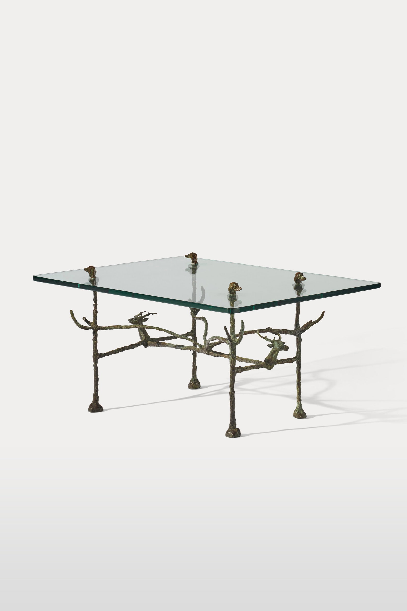 DIEGO GIACOMETTI (1902-1985) 'Trapézoïdale' Low Table, modèle aux cerfs et aux (1 of 4)