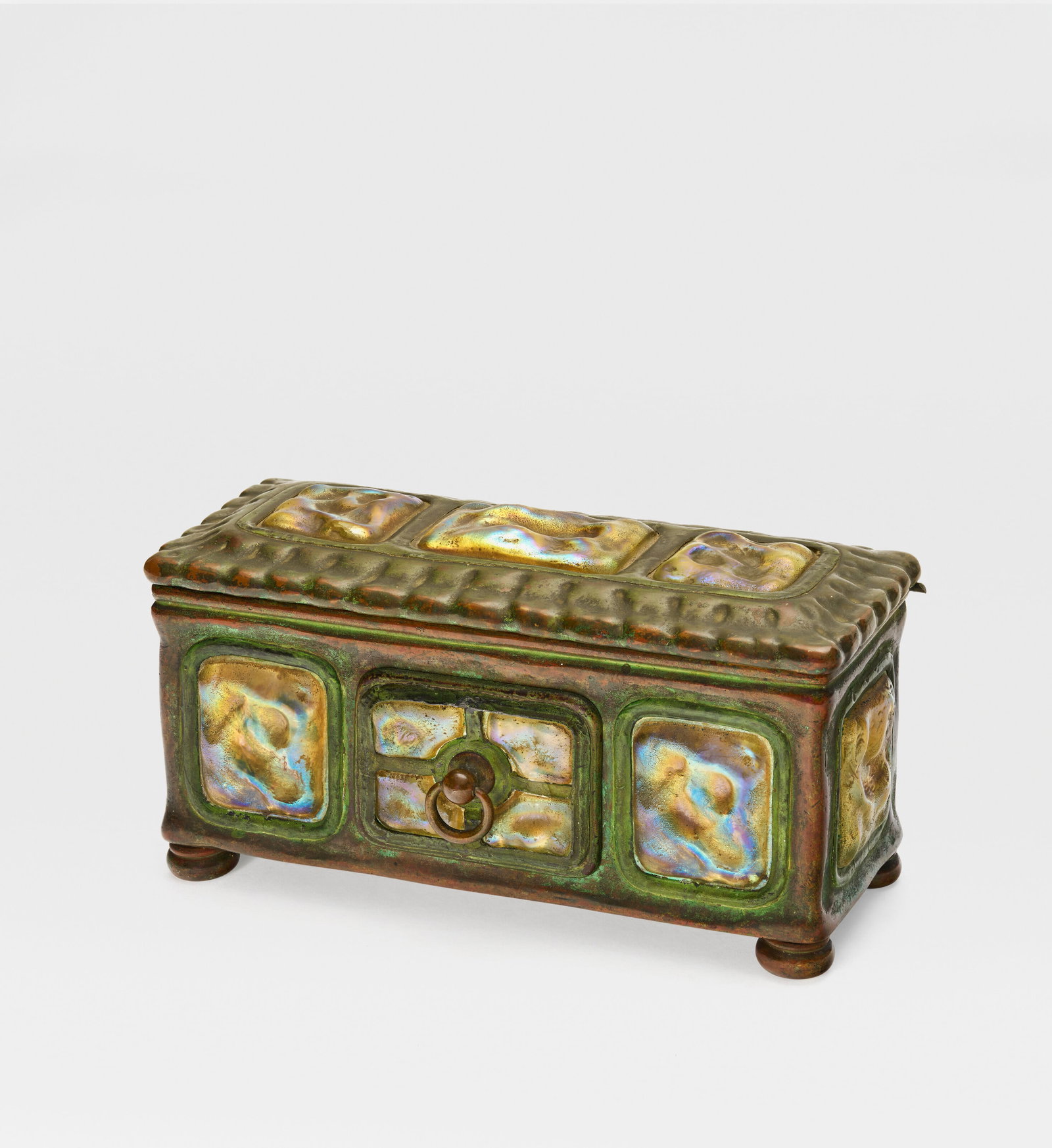 TIFFANY STUDIOS 'Turtle-Back' Double Inkstand, circa 1910 (1 of 4)