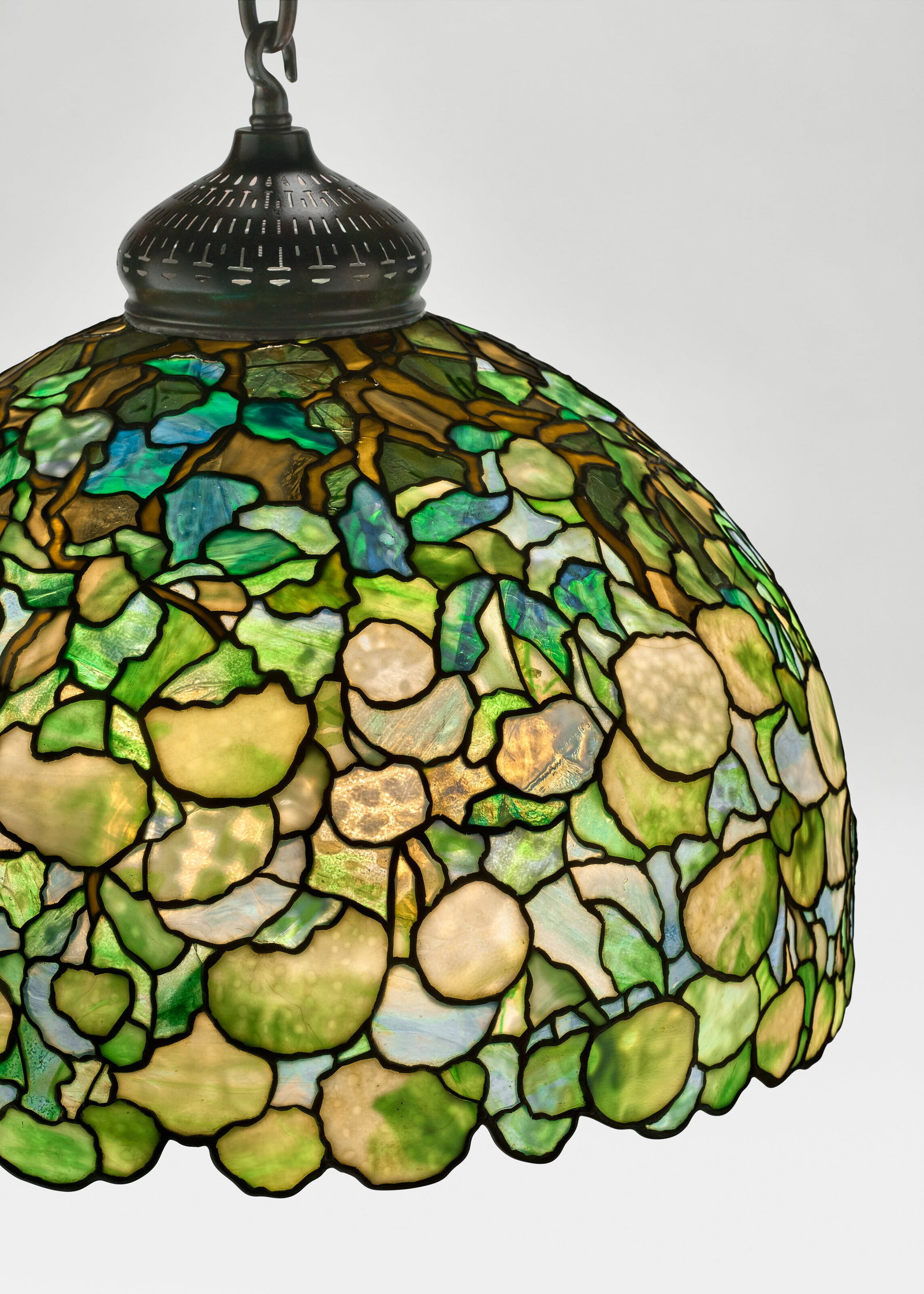 TIFFANY STUDIOS 'Snowball' Chandelier, circa 1900 - 4