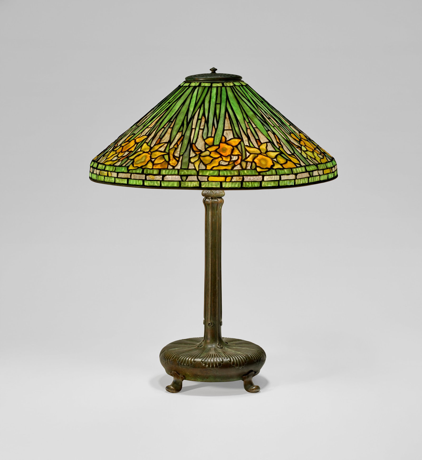 TIFFANY STUDIOS 'Daffodil' Table Lamp, circa 1910 (1 of 4)