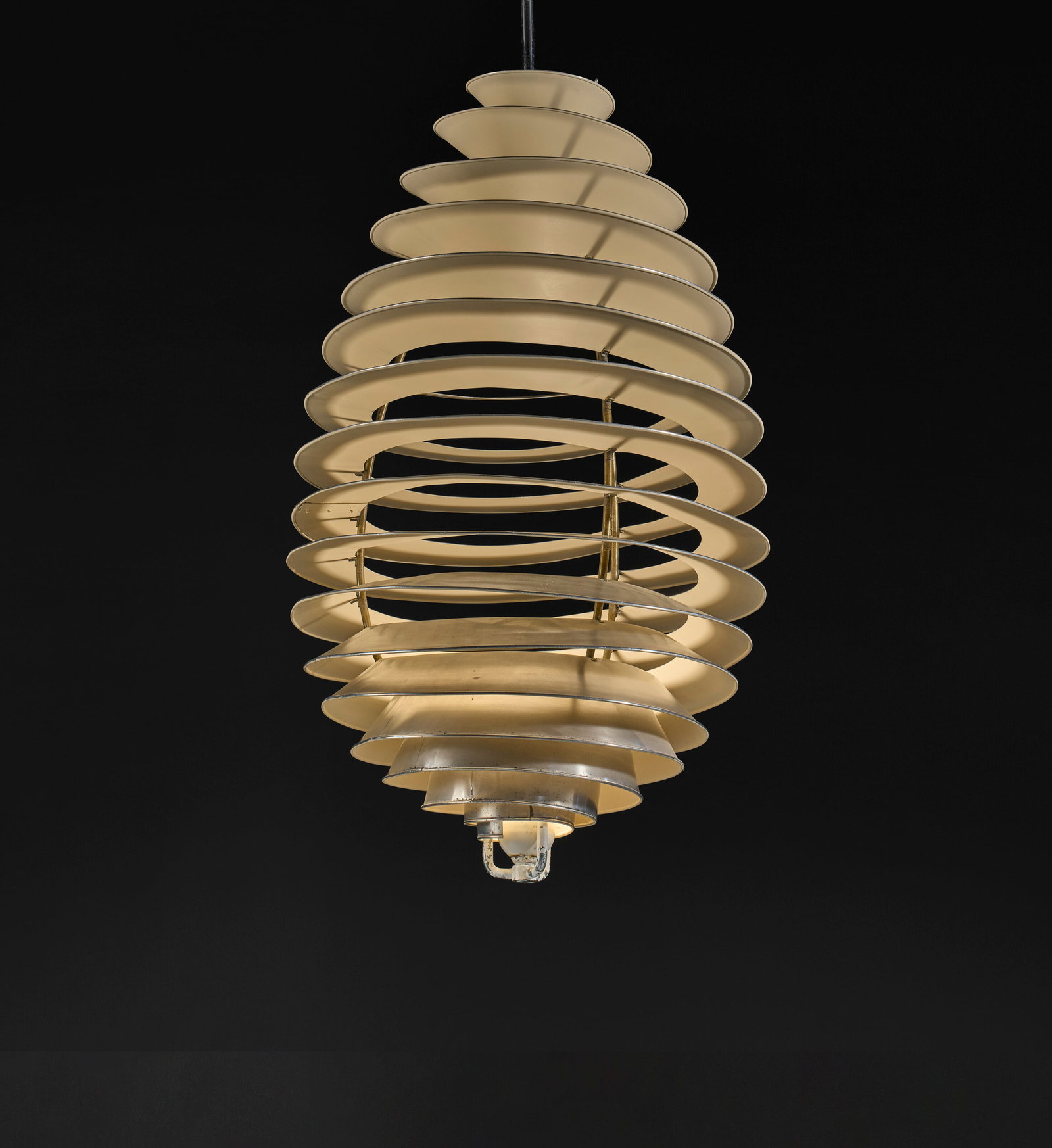 POUL HENNINGSEN (1894-1967) Rare 'Spiral' Ceiling Light, designed for The Main Hall of The (1 of 4)