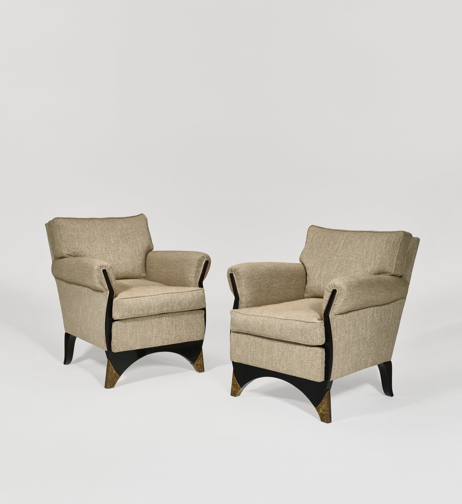 EUGÈNE PRINTZ (1879-1948) Pair of Armchairs, circa 1938 (1 of 4)