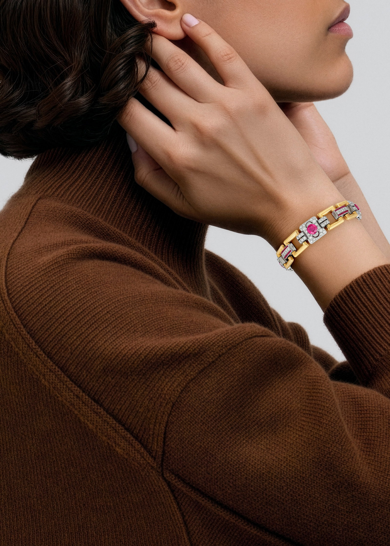 RUBY AND DIAMOND BRACELET - 2