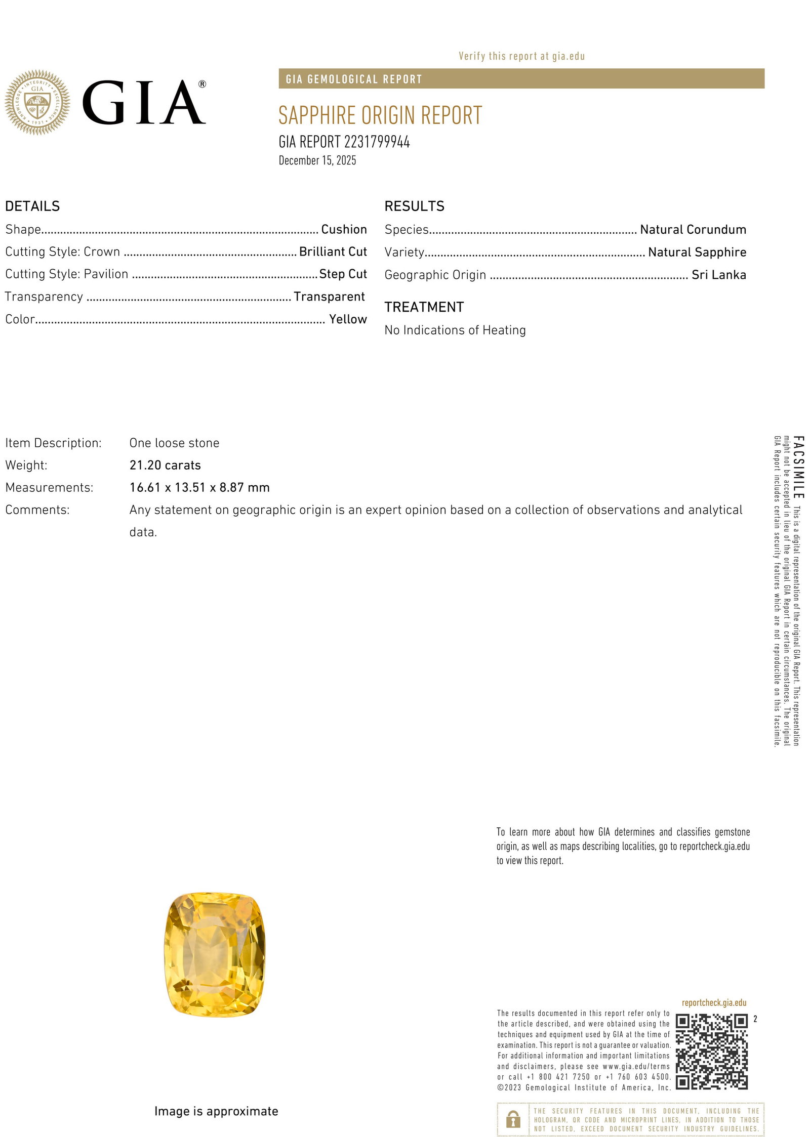 UNMOUNTED COLORED SAPPHIRE - 2
