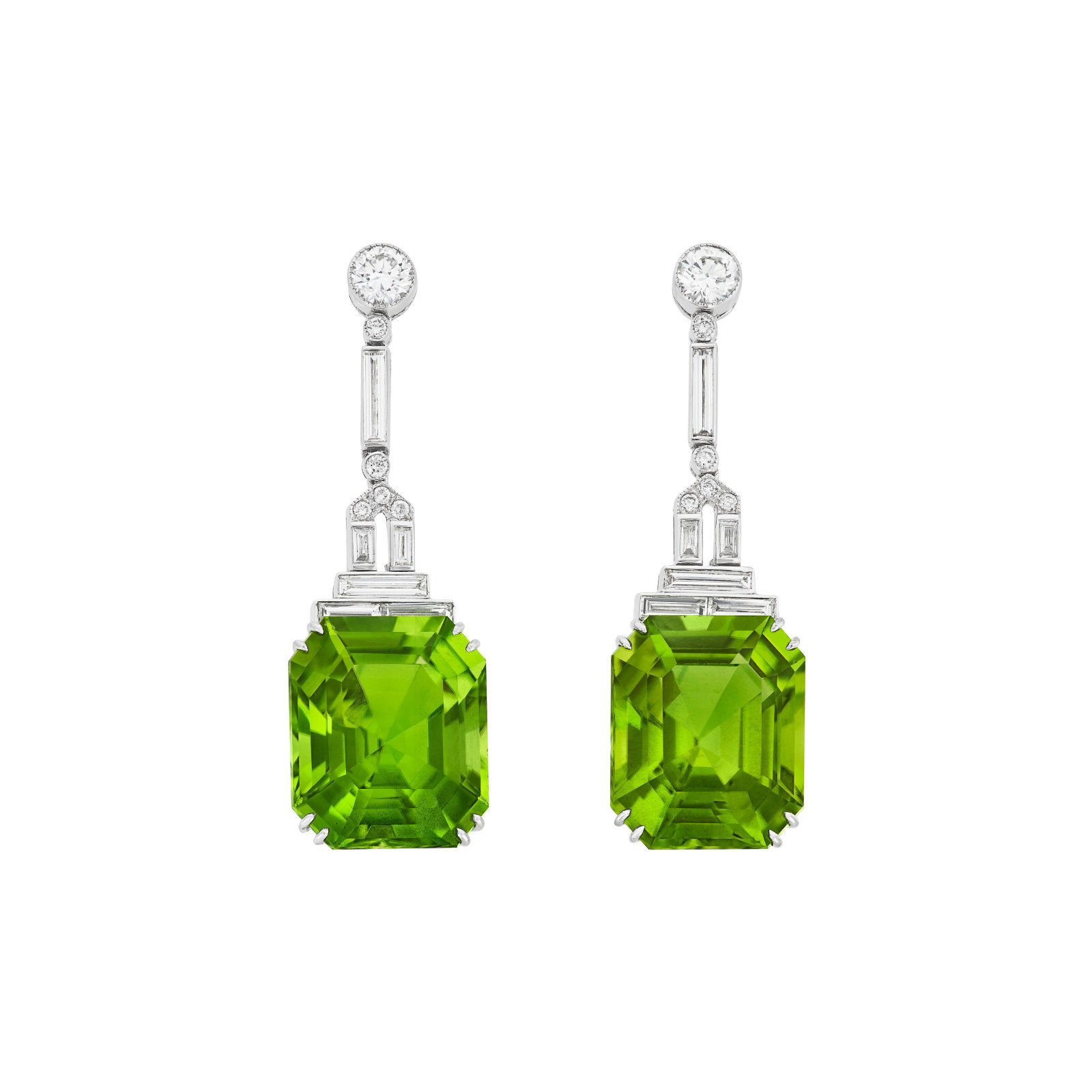 PERIDOT AND DIAMOND EARRINGS (1 of 3)