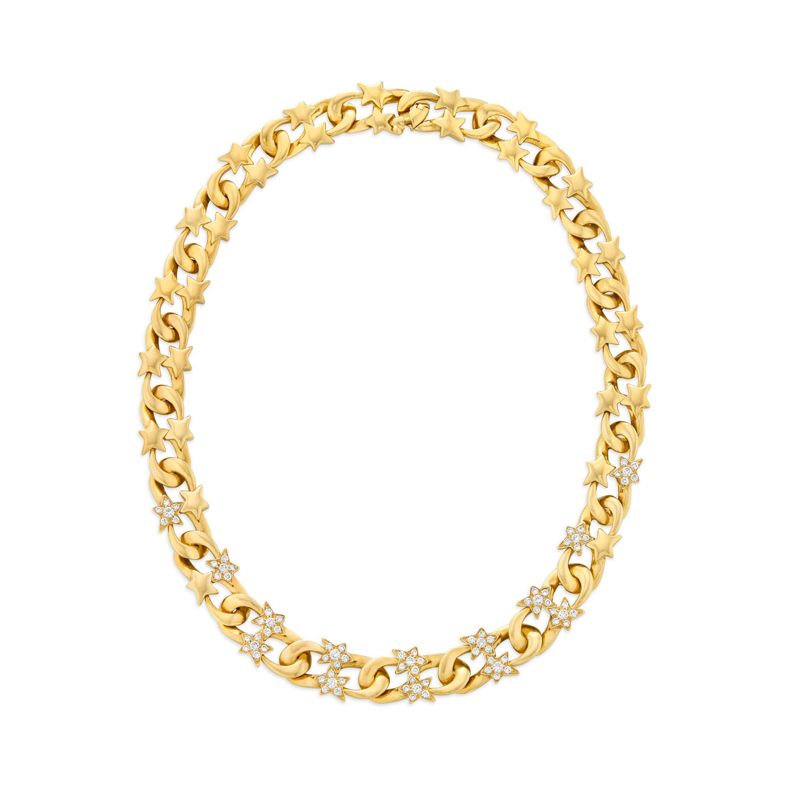 CHANEL DIAMOND AND GOLD STAR NECKLACE (1 of 3)