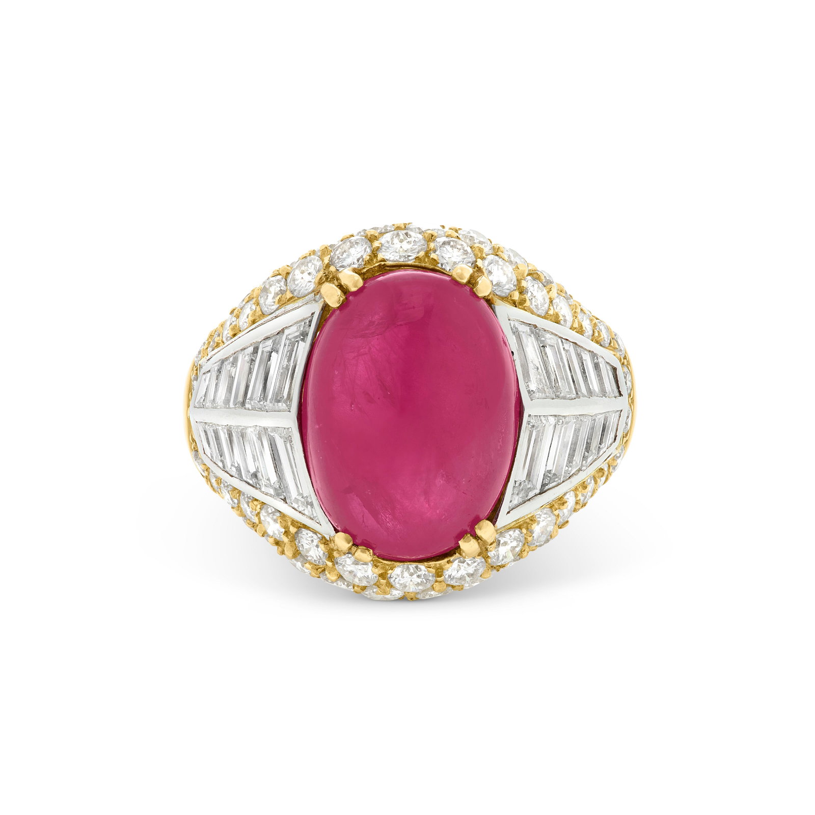 RUBY AND DIAMOND RING - 4