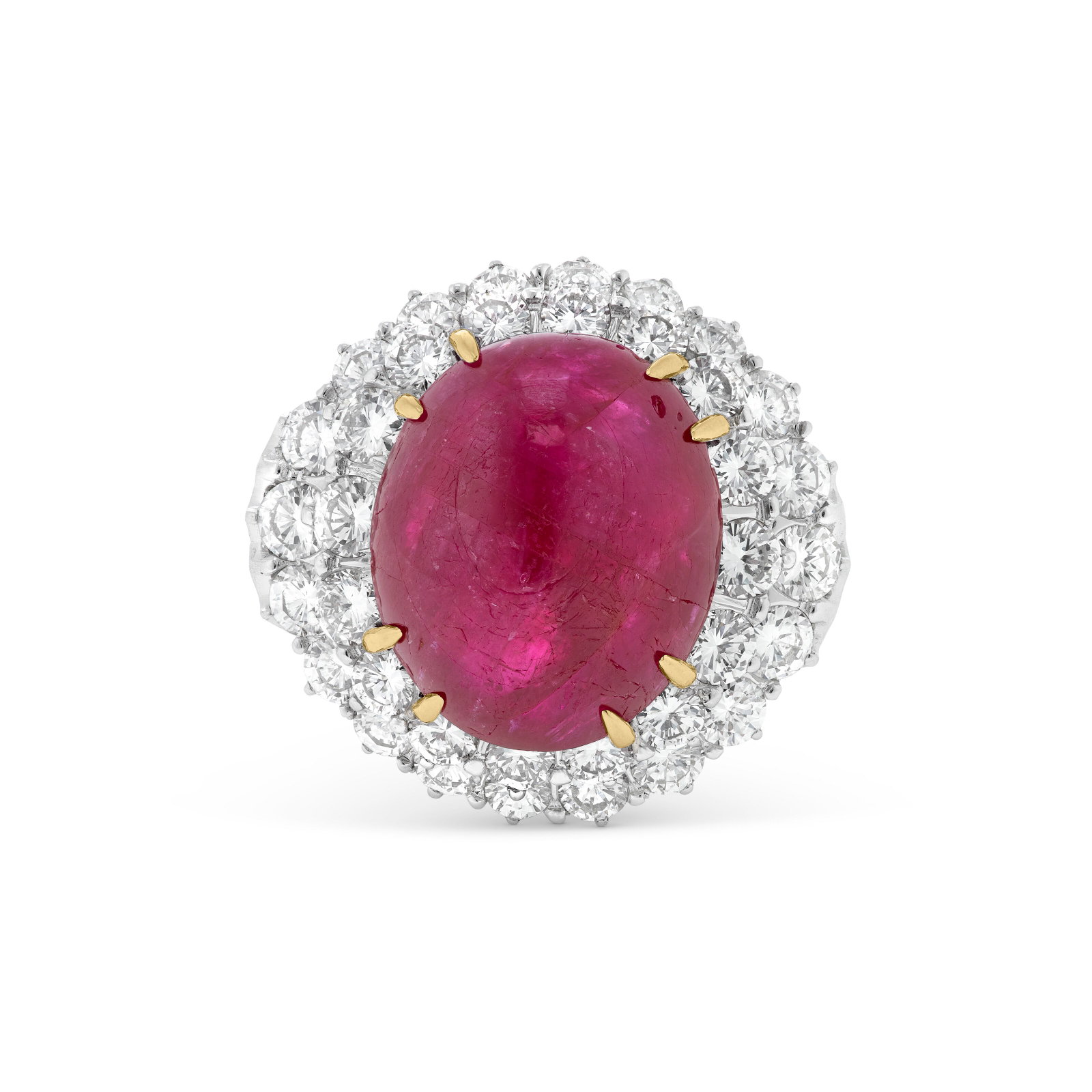 DAVID WEBB RUBY AND DIAMOND RING - 4