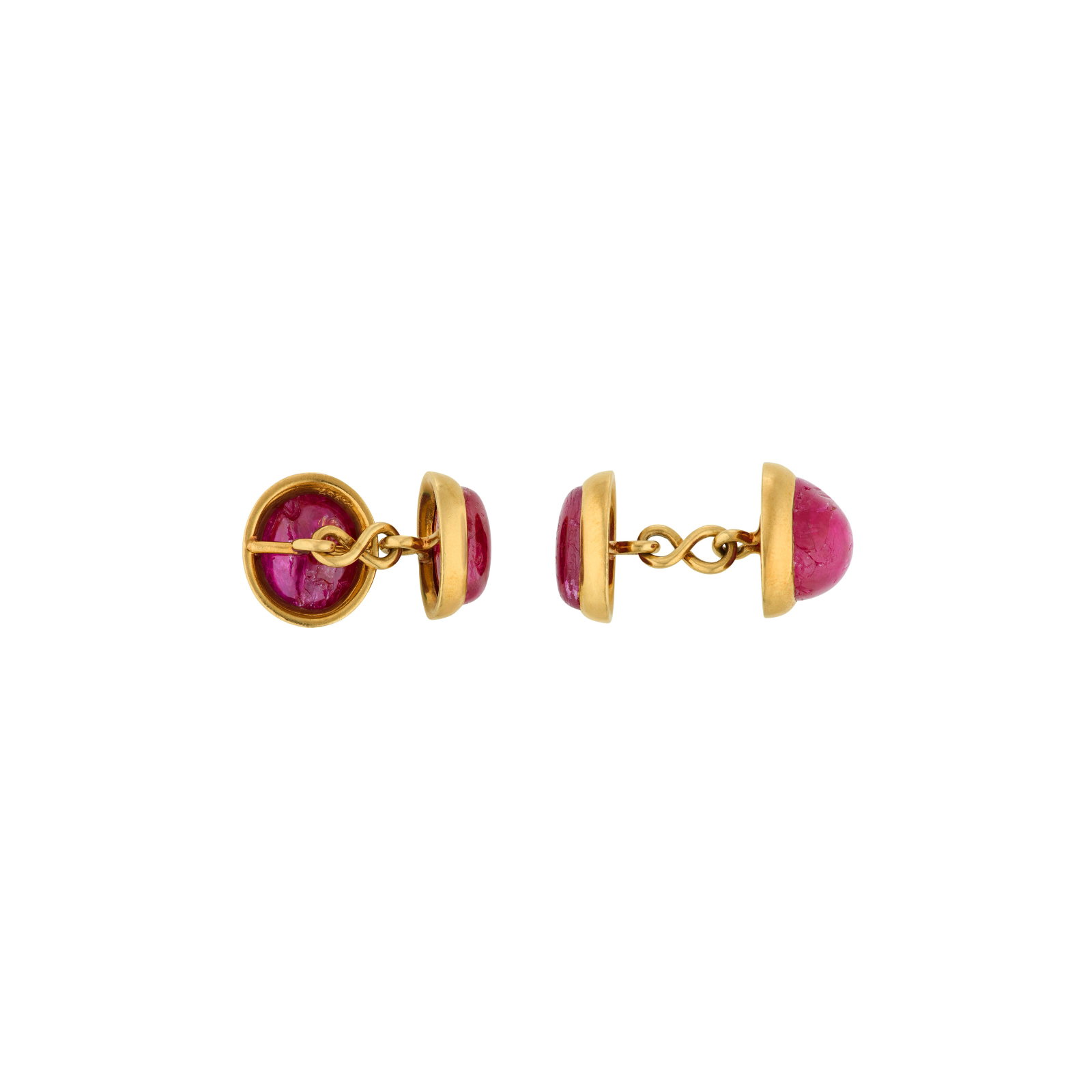 PAIR OF RUBY CUFFLINKS - 3