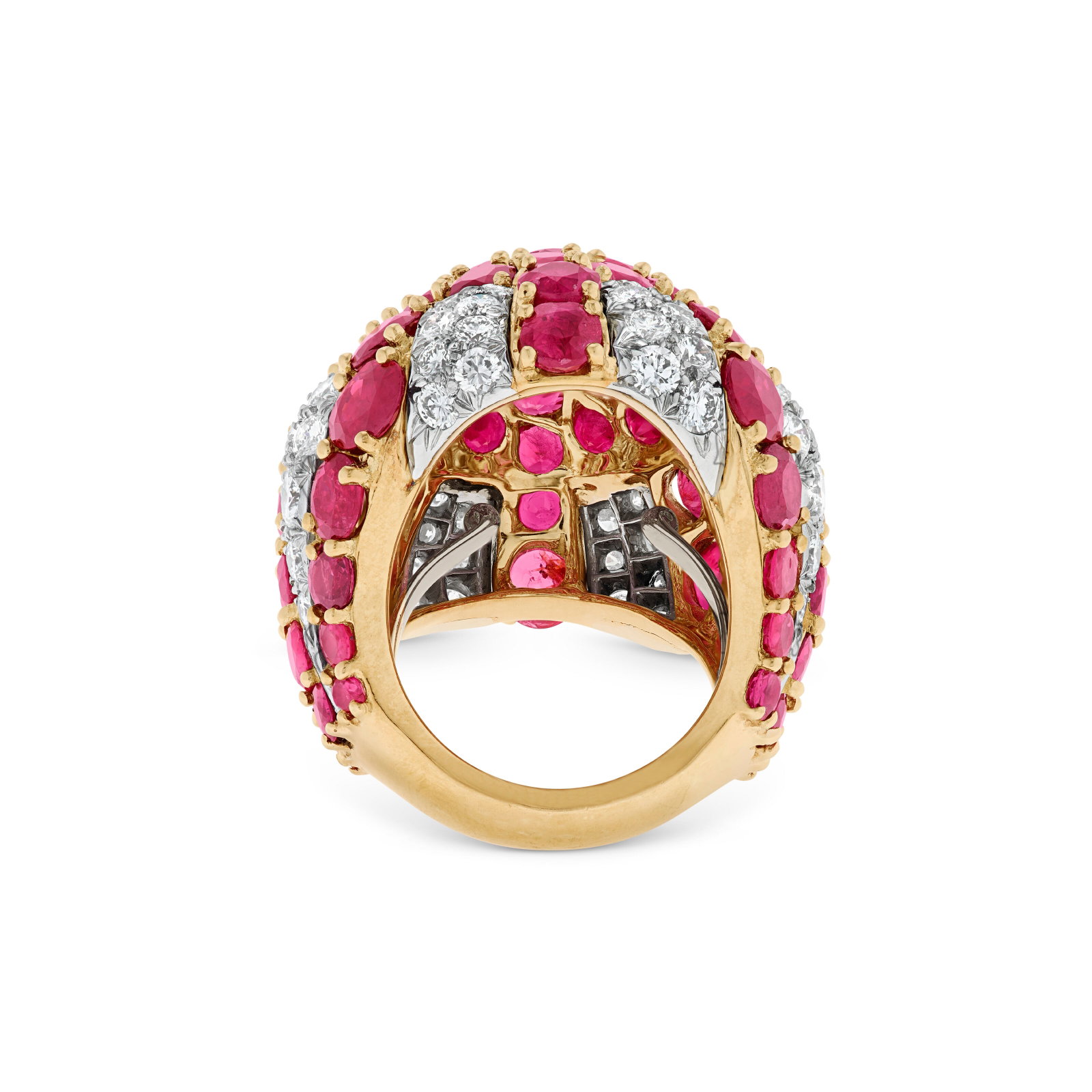 DAVID WEBB RUBY AND DIAMOND RING - 4
