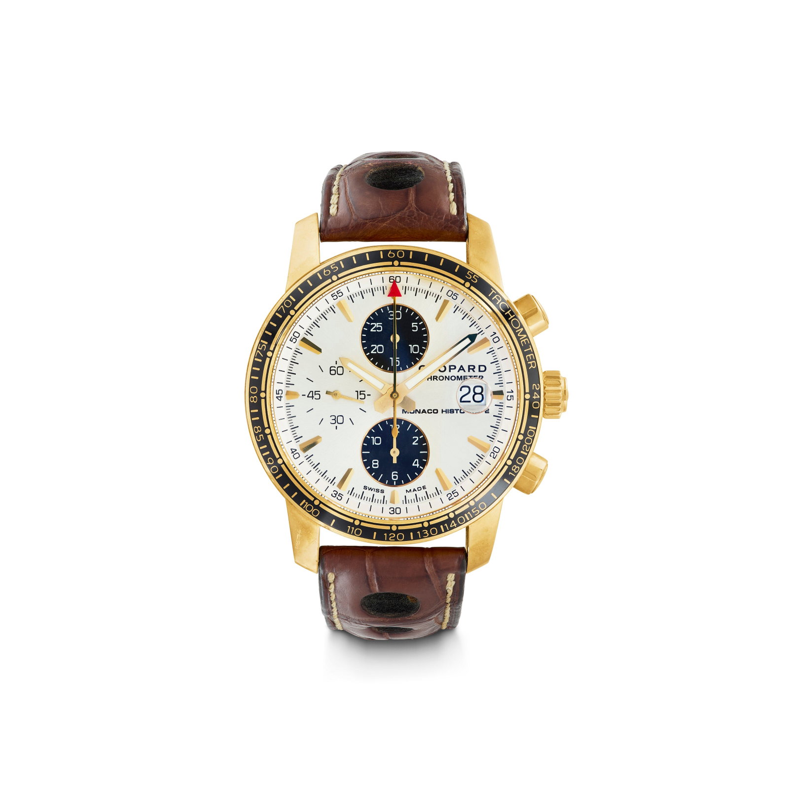 CHOPARD GOLD 'GRAND PRIX DE MONACO HISTORIQUE' CHRONOGRAPH WRISTWATCH (1 of 4)