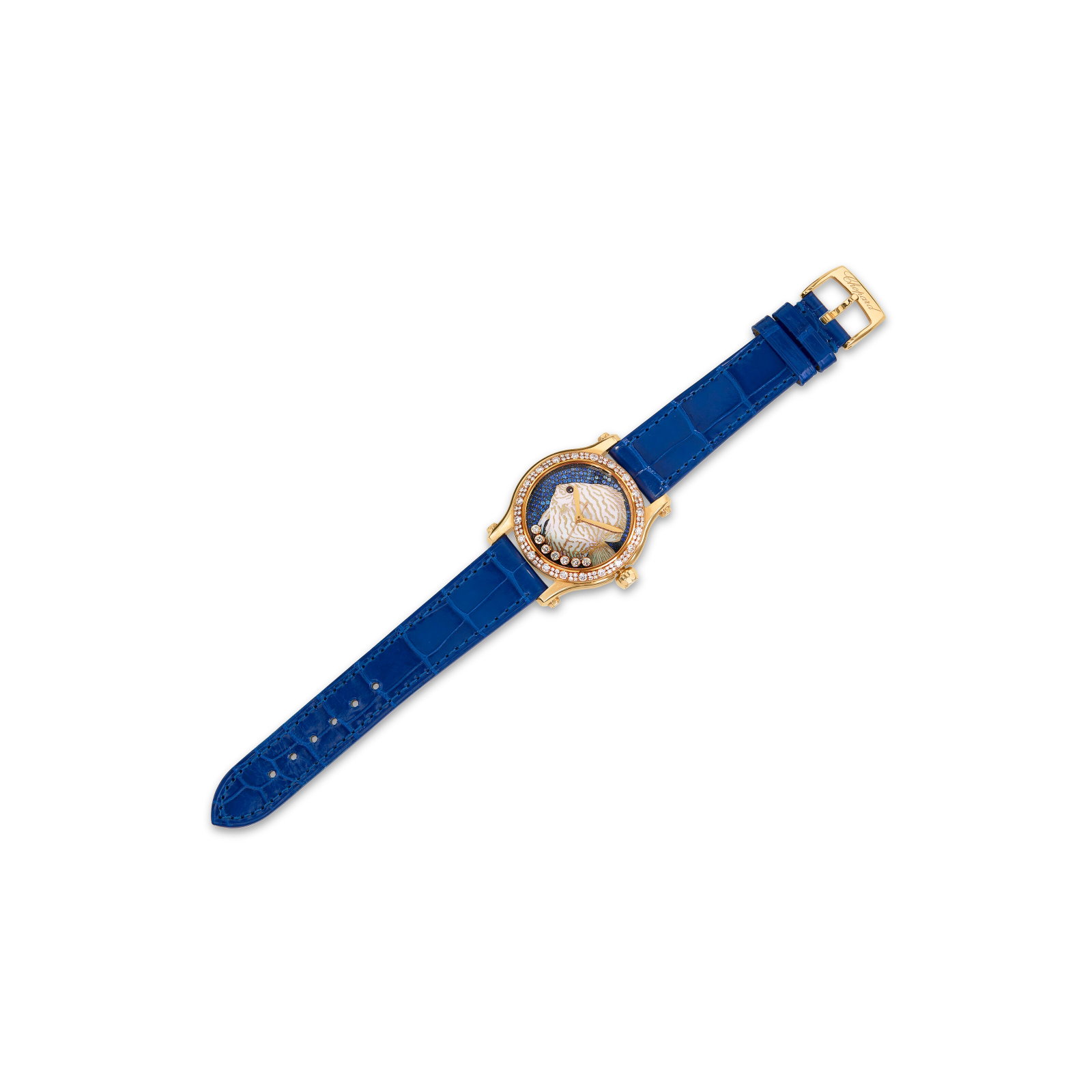 CHOPARD DIAMOND, SAPPHIRE AND MOTHER-OF-PEARL ‘HAPPY FISH' WRISTWATCH (1 of 4)