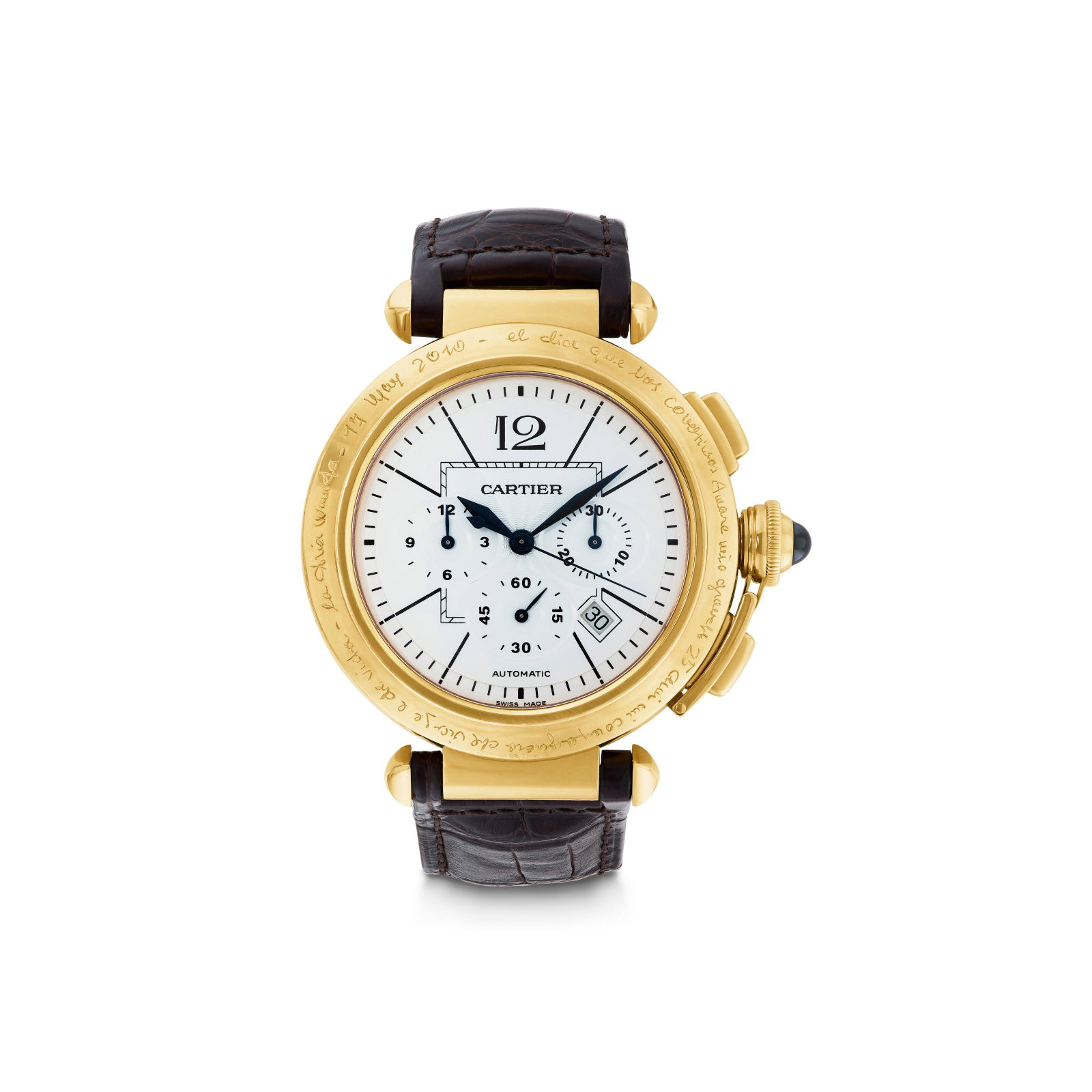 CARTIER ROSE GOLD 'PASHA DE CARTIER' WRISTWATCH (1 of 4)