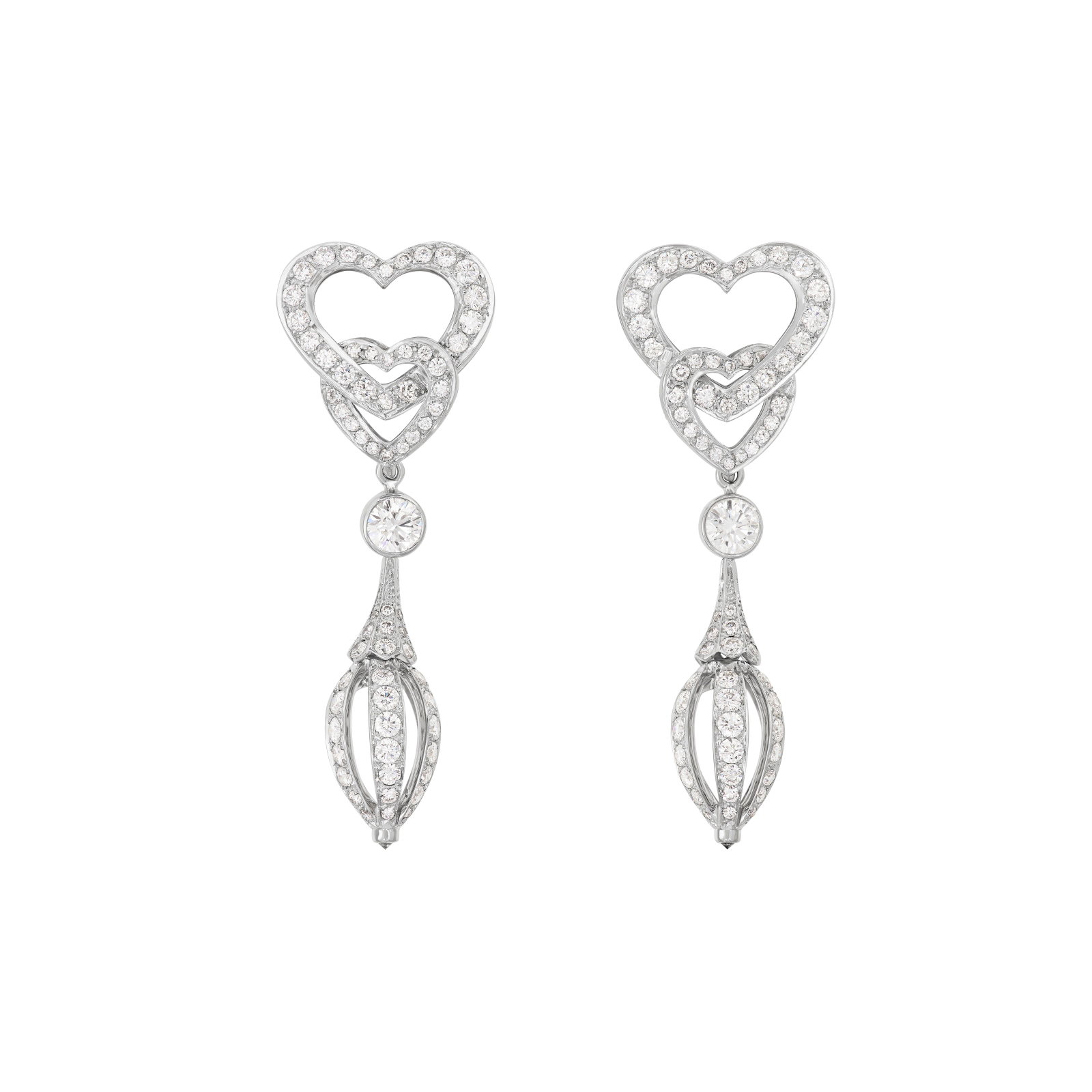 CARTIER DIAMOND EARRINGS (1 of 3)