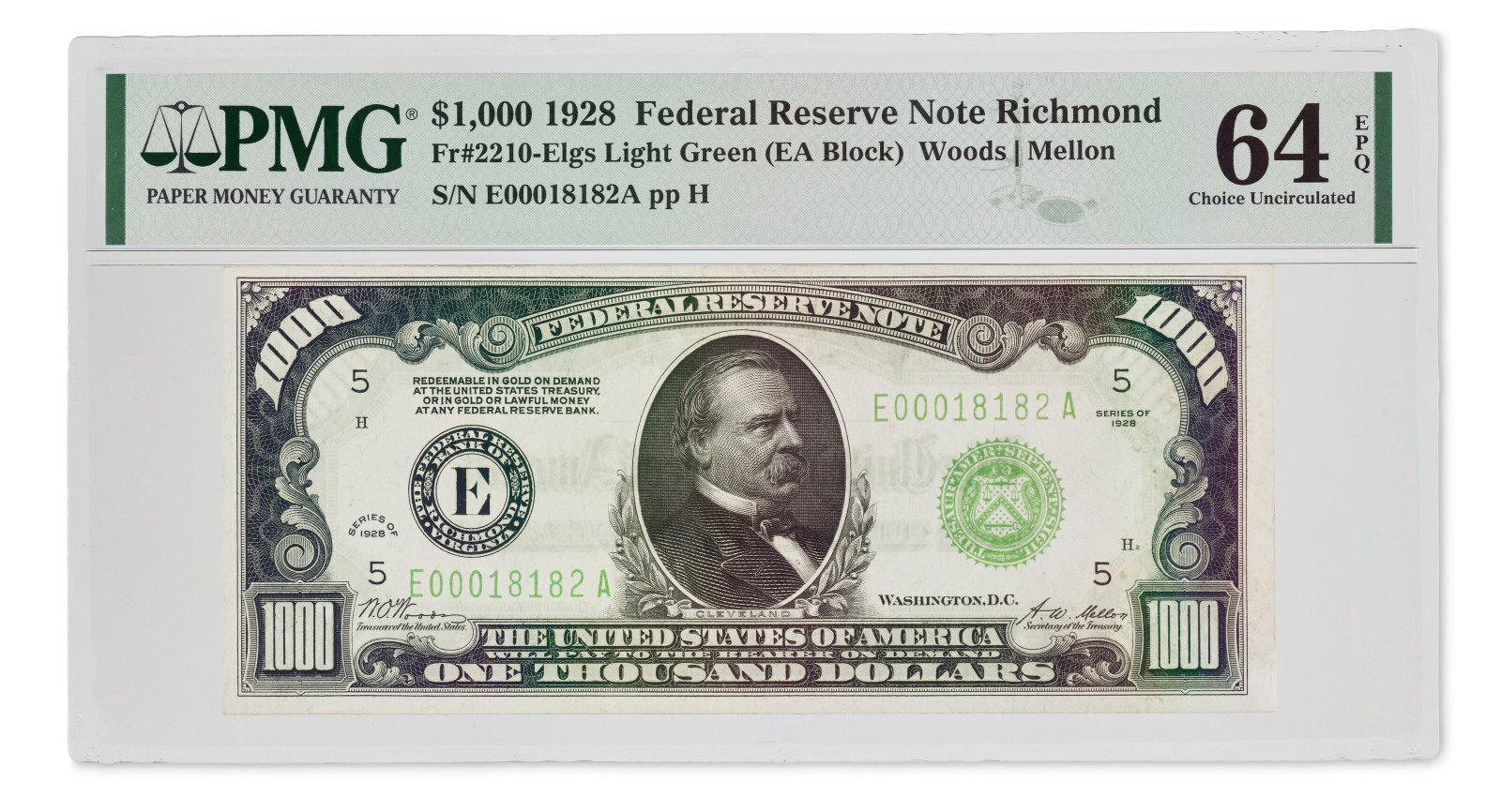 $1,000 FEDERAL RESERVE NOTE (1 of 2)