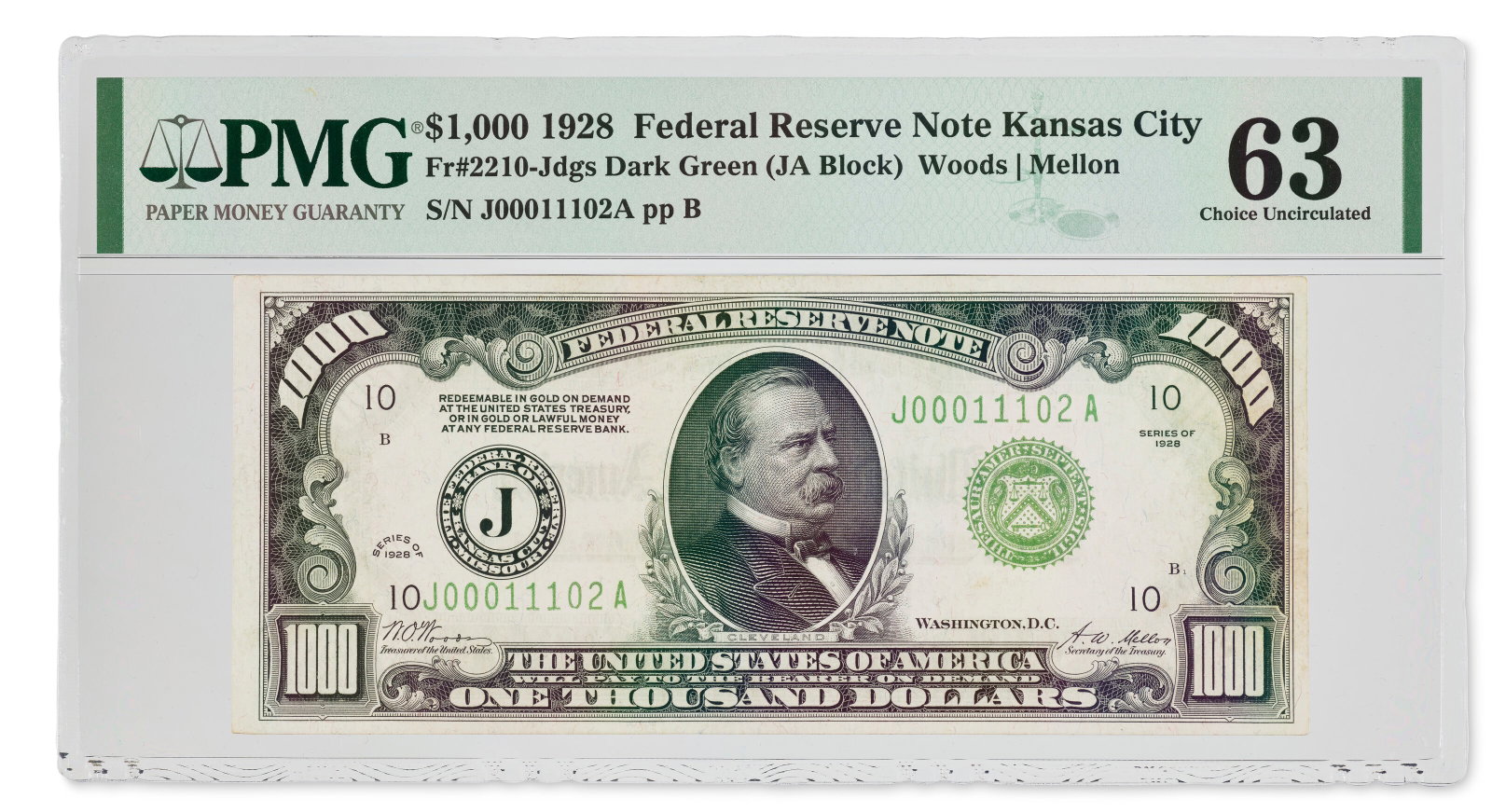 $1,000 FEDERAL RESERVE NOTE (1 of 2)