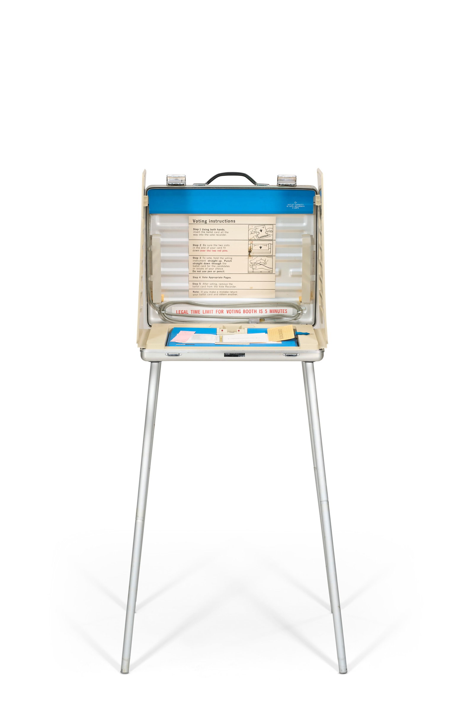 A COMPUTER ELECTION SYSTEMS VOTOMATIC III VOTING MACHINE, BERKELEY, CALIFORNIA, C. 1990: A COMPUTER ELECTION SYSTEMS VOTOMATIC III VOTING MACHINE, BERKELEY, CALIFORNIA, C. 1990 USED IN MARION COUNTY, FLORIDA DURING THE 2000 UNITED STATES PRESIDENTIAL ELECTION Details A COMPUTER ELECTION