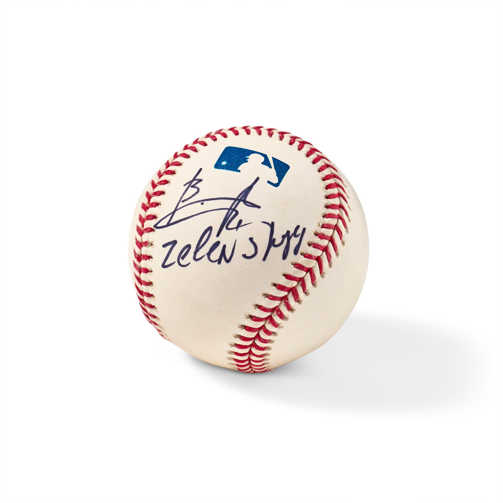 UKRAINIAN PRESIDENT VOLODYMYR ZELENSKYY SINGLE SIGNED BASEBALL: UKRAINIAN PRESIDENT VOLODYMYR ZELENSKYY SINGLE SIGNED BASEBALL Details UKRAINIAN PRESIDENT VOLODYMYR ZELENSKYY SINGLE SIGNED BASEBALL ZELENSKYY, Volodymyr (b. 1978). His signature in Cyrillic and