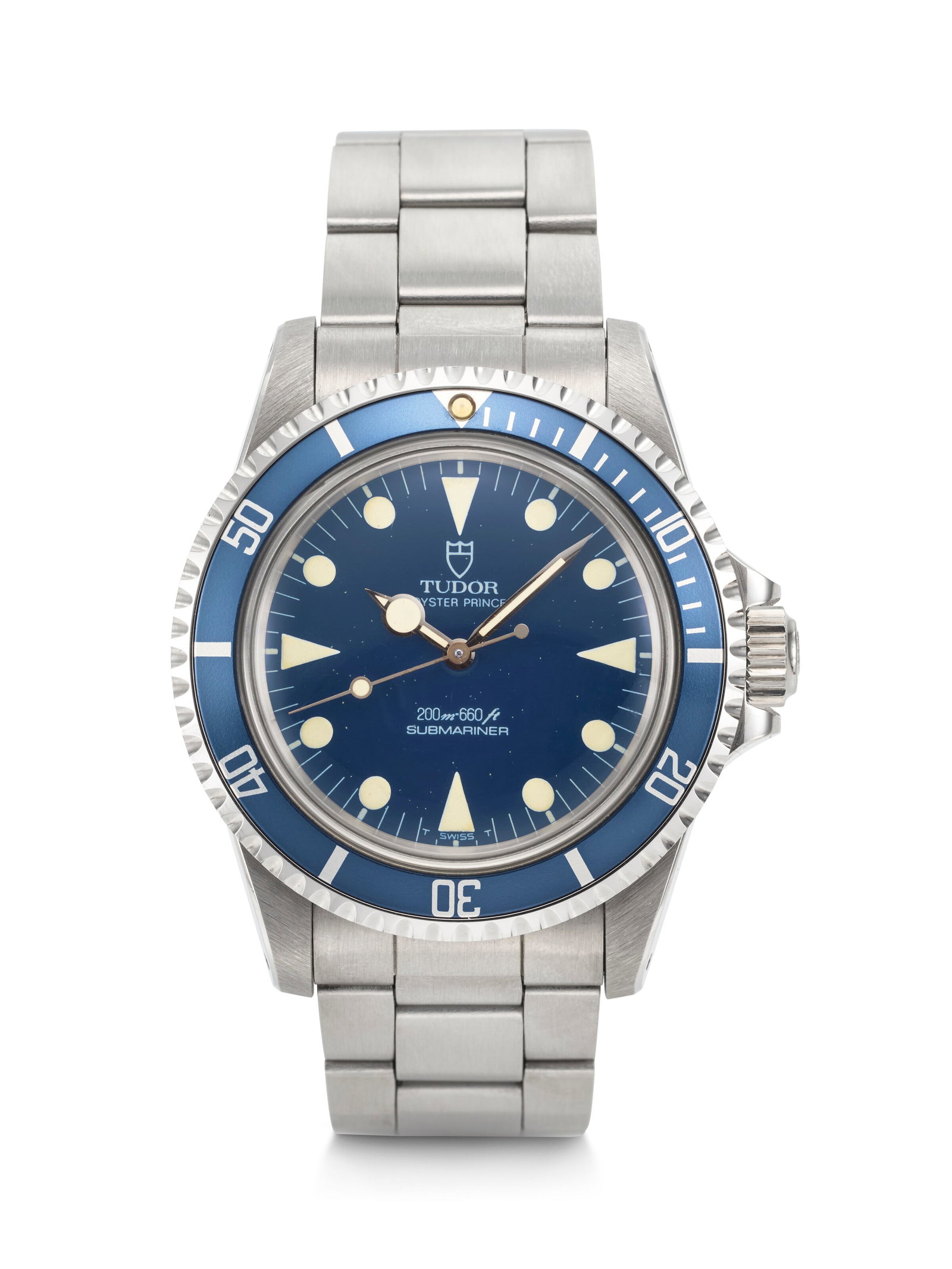 TUDOR, 'LIKE-NEW OLD STOCK' STAINLESS STEEL 'LOLLIPOP SUBMARINER' WITH BRACELET, REF. 9401/0 (1 of 4)