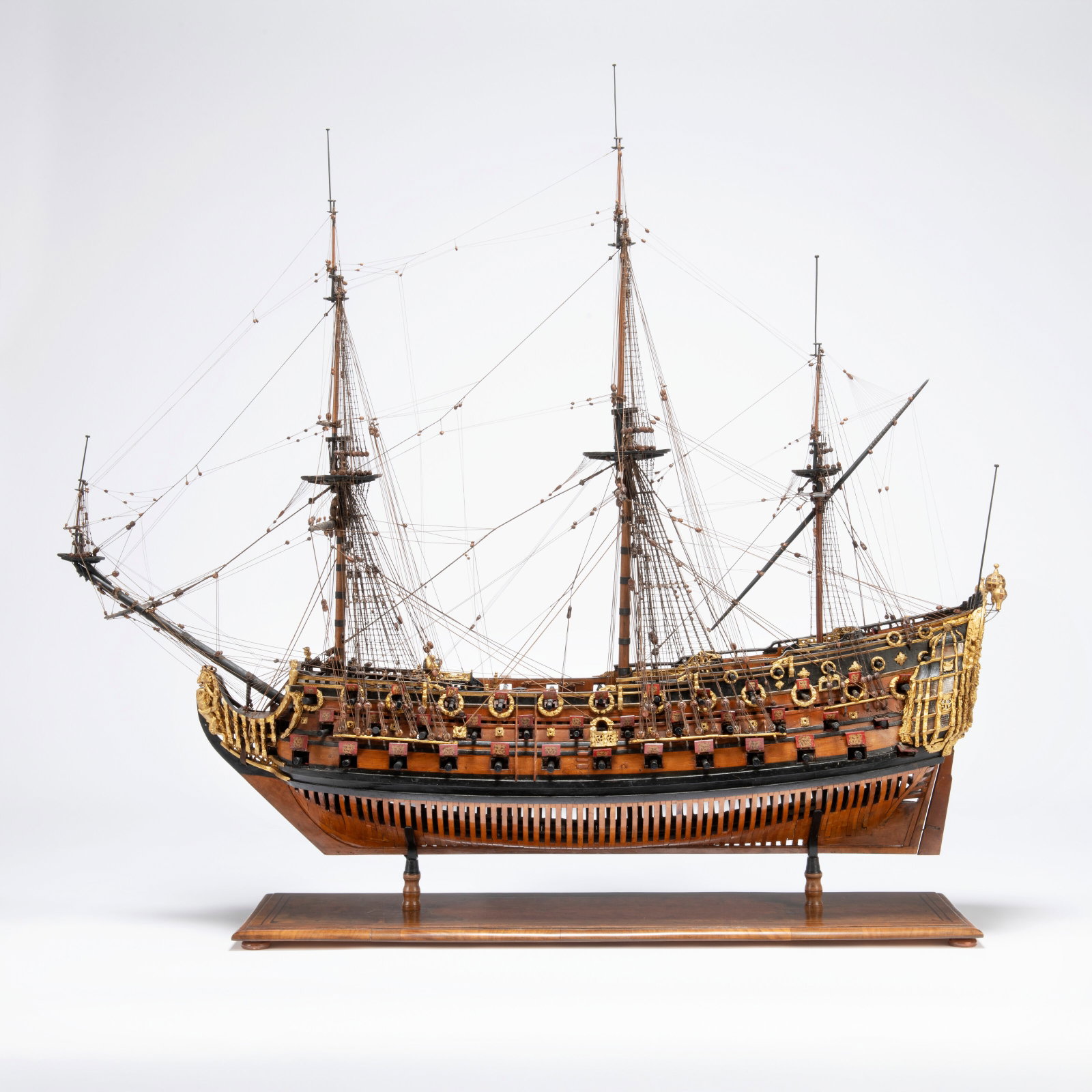 ATTRIBUTED TO ISAAC BETTS (fl. 1677-d. 1706) AND WORKSHOP THE CORONATION, A RARE AND FINE NAVY BOARD (1 of 10)