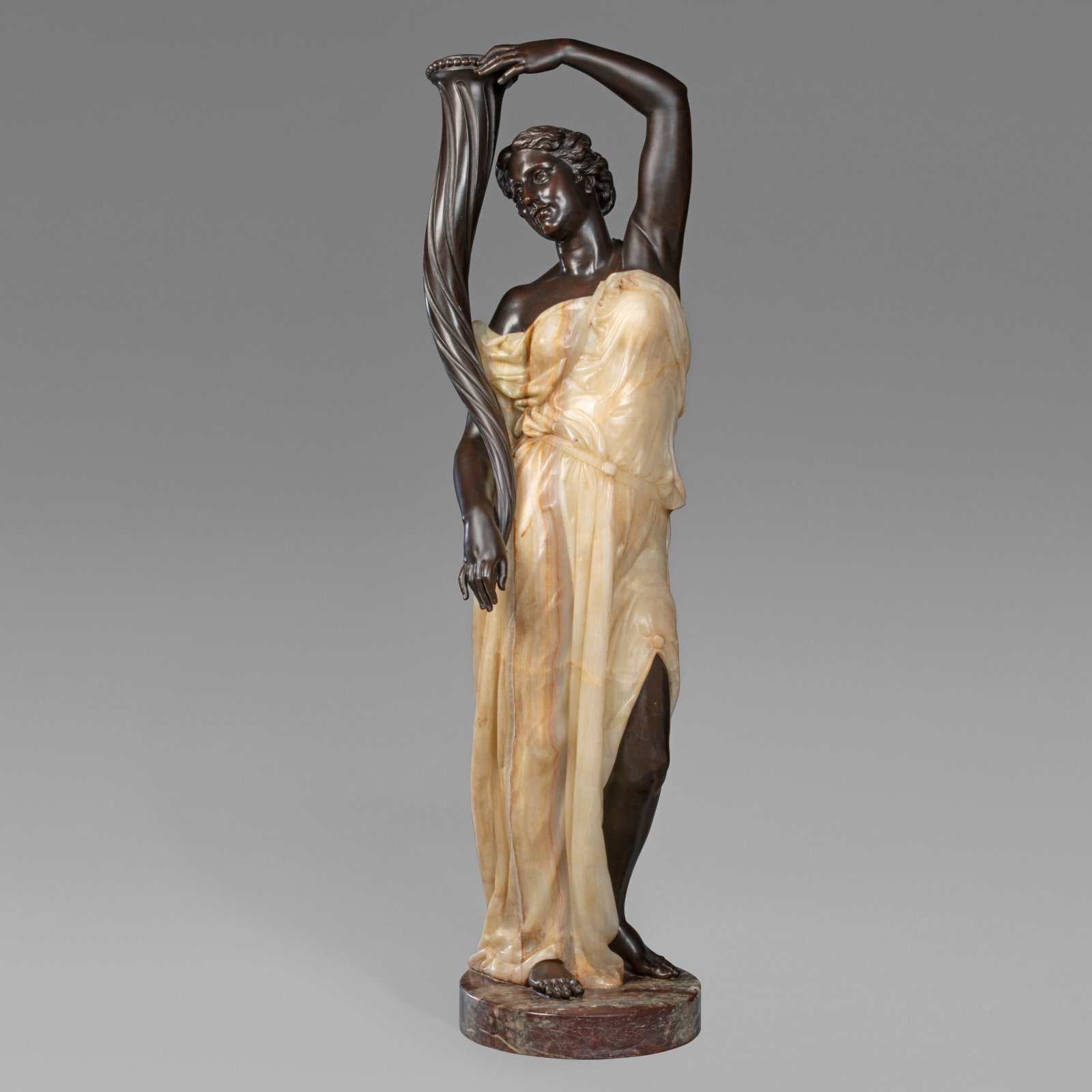 CHARLES-HENRI-JOSEPH CORDIER (FRENCH, 1827-1905), CIRCA 1867 Fortuna or Torchère Femme à (1 of 8)