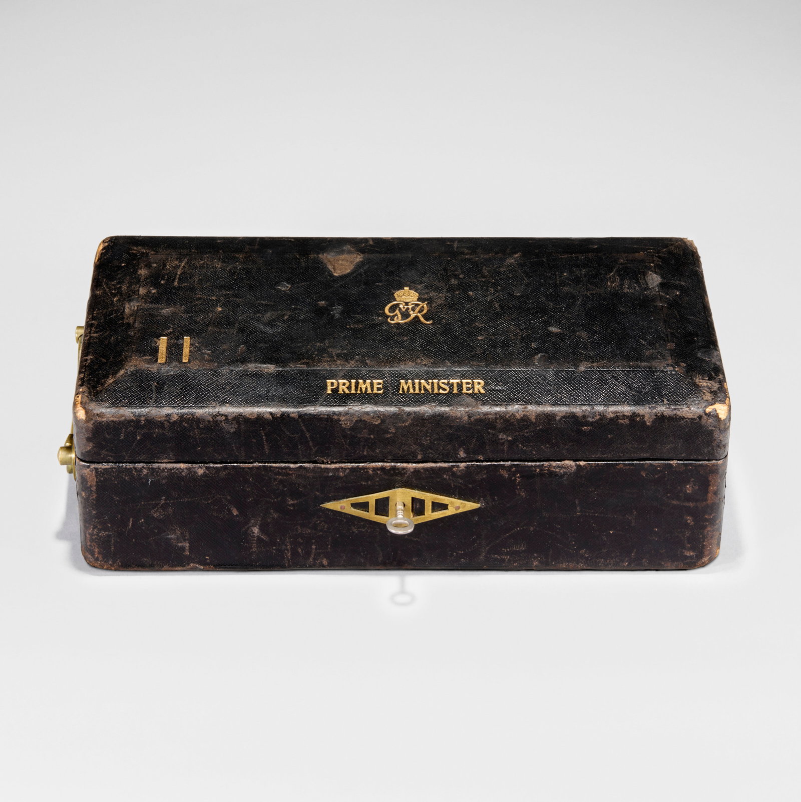 SIR WINSTON CHURCHILL, KG, OM, CH (1874-1965)A GEORGE VI GILT EMBOSSED BLACK LEATHER PRIME (1 of 6)
