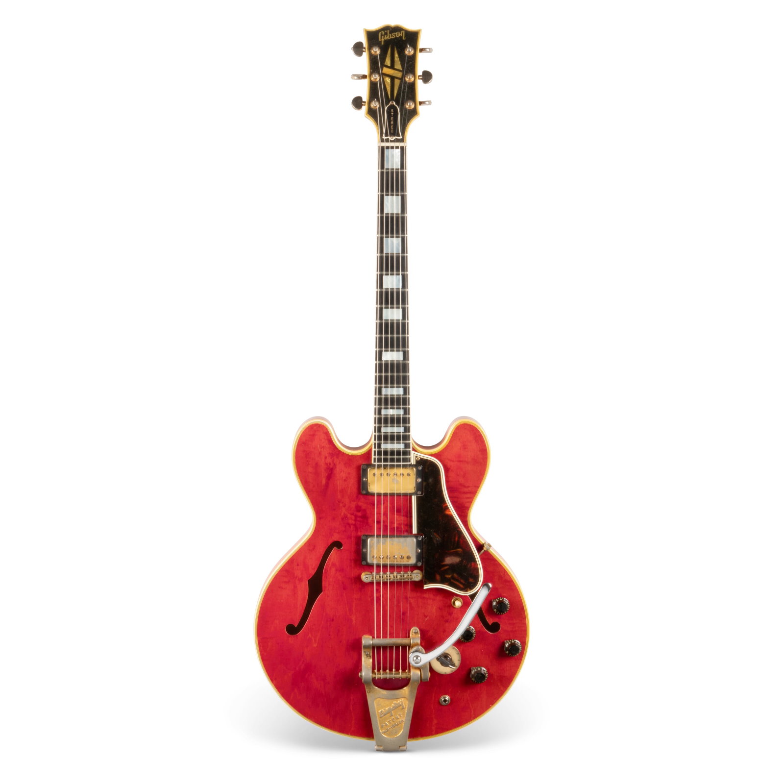 A SEMI-HOLLOW-BODY ELECTRIC GUITAR, ES-355 TDSV GIBSON INCORPORATED, KALAMAZOO, MICHIGAN, 1959-60 (1 of 16)