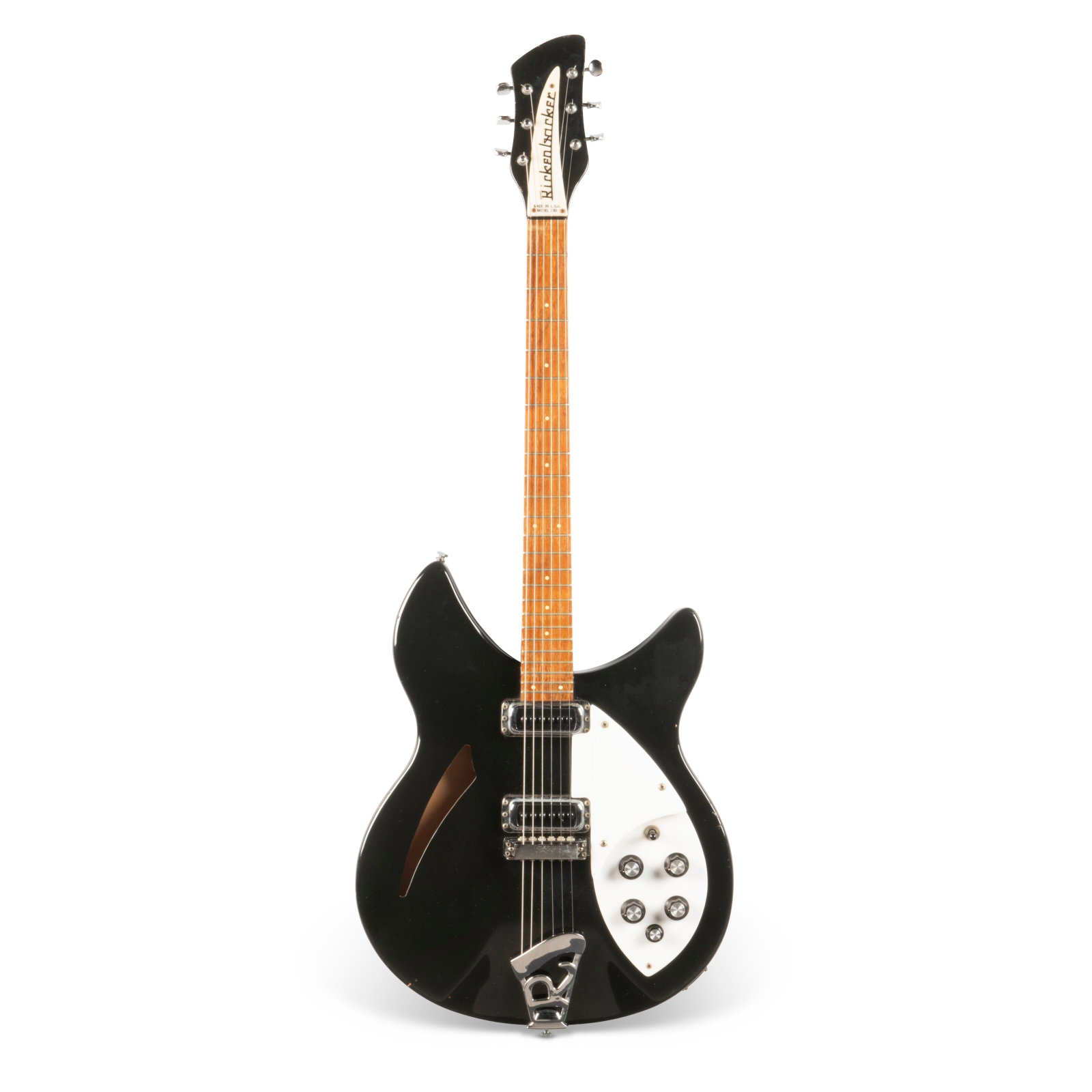 A HOLLOW-BODY ELECTRIC GUITAR, E-230 TD CASINO EPIPHONE INCORPORATED, KALAMAZOO, MICHIGAN, 1963: Details A HOLLOW-BODY ELECTRIC GUITAR, E-230 TD CASINO EPIPHONE INCORPORATED, KALAMAZOO, MICHIGAN, 1963 The logo Epiphone inlaid at the headstock, 140534 stamped to the reverse, labelled internally ST