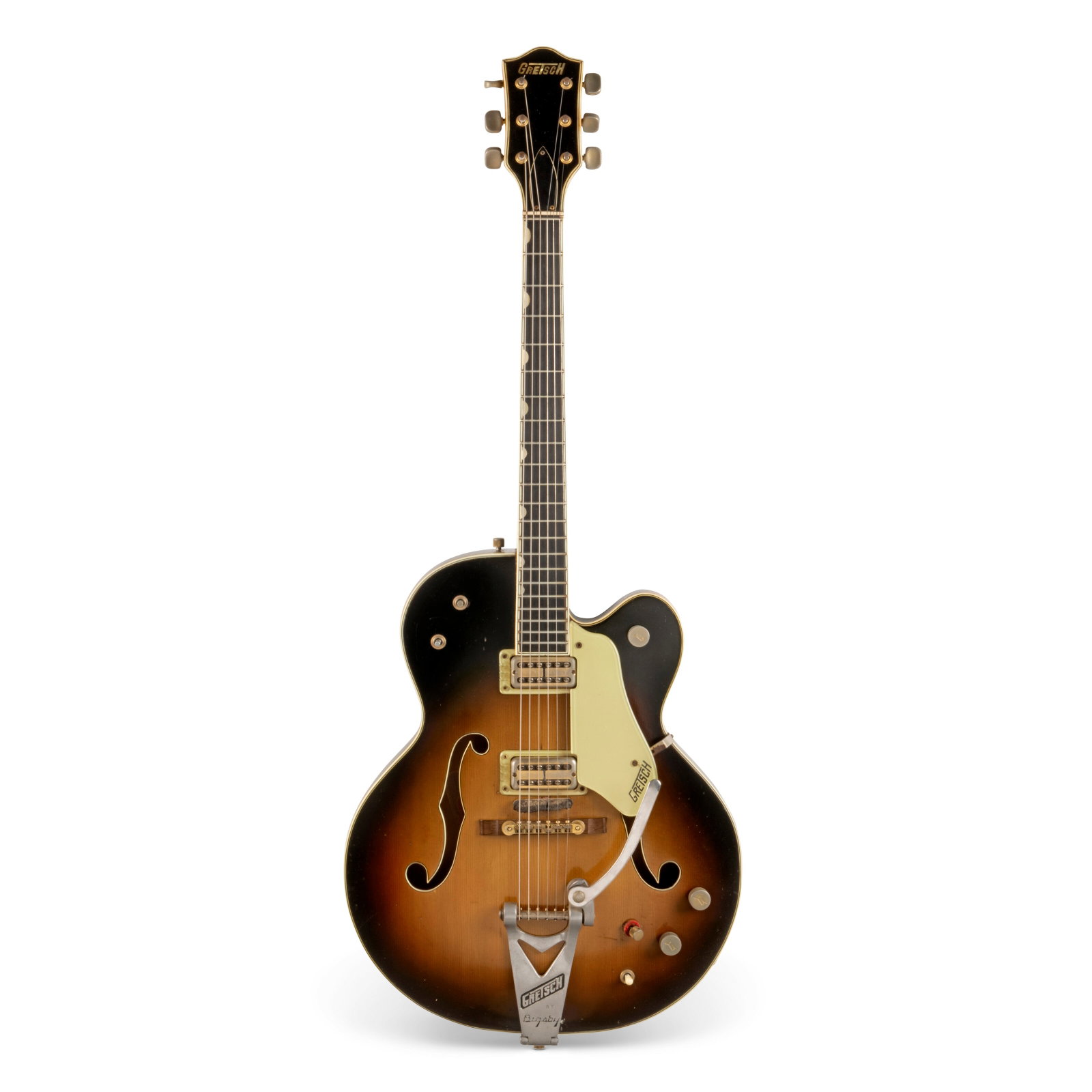 A HOLLOW-BODY ELECTRIC GUITAR, COUNTRY CLUB, MODEL 6192 FRED GRETSCH MANUFACTURING, BROOKLYN, NEW (1 of 8)