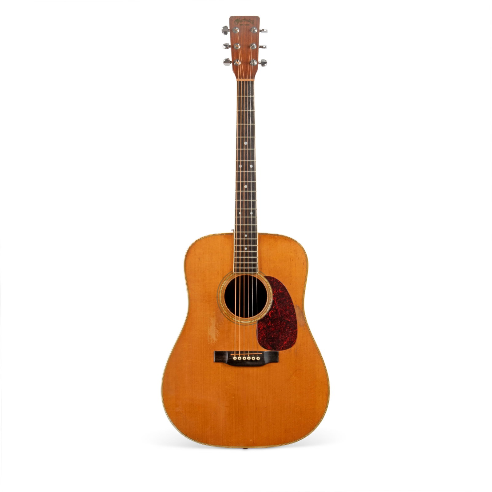 AN ACOUSTIC GUITAR, D-35 C.F. MARTIN AND COMPANY, NAZARETH, PENNSYLVANIA, 1971: Details AN ACOUSTIC GUITAR, D-35 C.F. MARTIN AND COMPANY, NAZARETH, PENNSYLVANIA, 1971 The logo C F Martin & Co. / EST. 1833 applied at the headstock, stamped internally D-35 / 274718 and C.F.MARTIN &