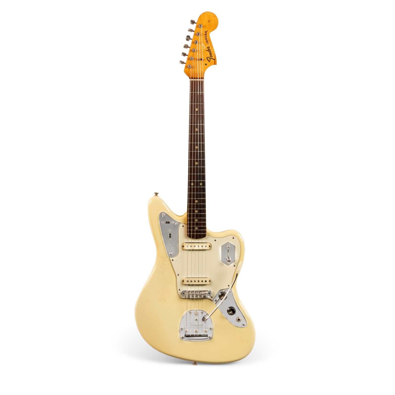 A COMPOSITE SOLID-BODY ELECTRIC GUITAR, PROTOTYPE #2 FOR THE JOHNNY MARR SIGNATURE JAGUAR JOHNNY: Details A COMPOSITE SOLID-BODY ELECTRIC GUITAR, PROTOTYPE #2 FOR THE JOHNNY MARR SIGNATURE JAGUAR JOHNNY MARR, BILL PUPLETT AND FENDER MUSICAL INSTRUMENT CORPORATION, CIRCA 2010 AND EARLIER The 'trans