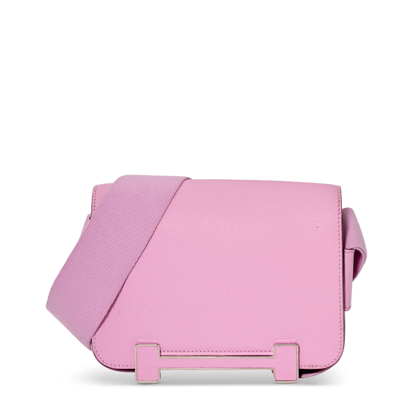 A MAUVE SYLVESTRE CHÈVRE MYSORE LEATHER GETA WITH PALLADIUM HARDWARE HERMÈS, 2021