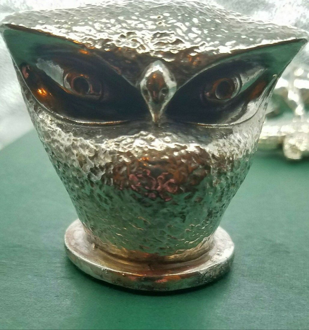 Vintage Sterling Owl Figurine Sculpture! (1 of 3)