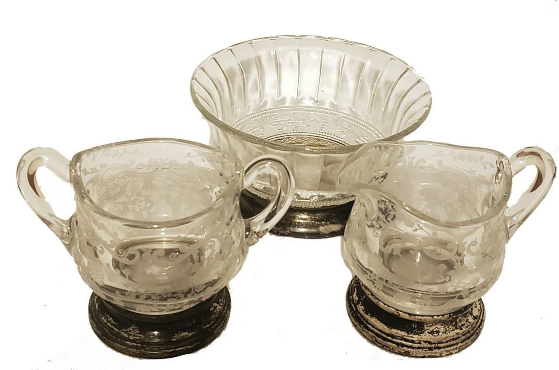 Vintage Lot Glass  & Silver Serveware! (1 of 6)